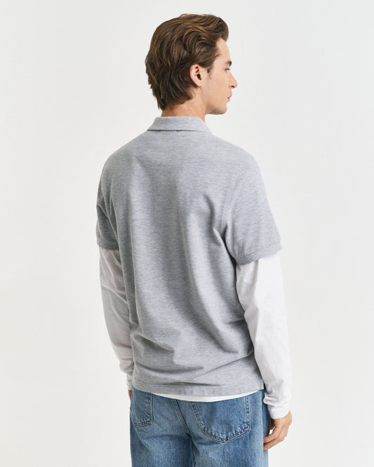 Regular Fit Shield Pique Polo Shirt