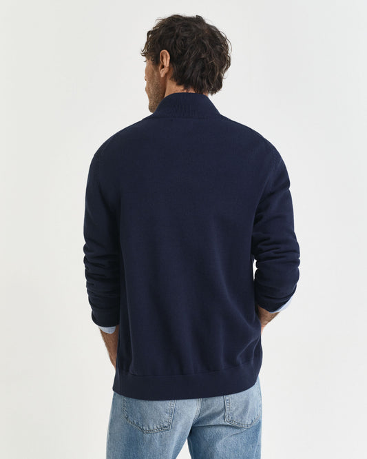 Lässiger Baumwoll-Cardigan mit Reißverschluss