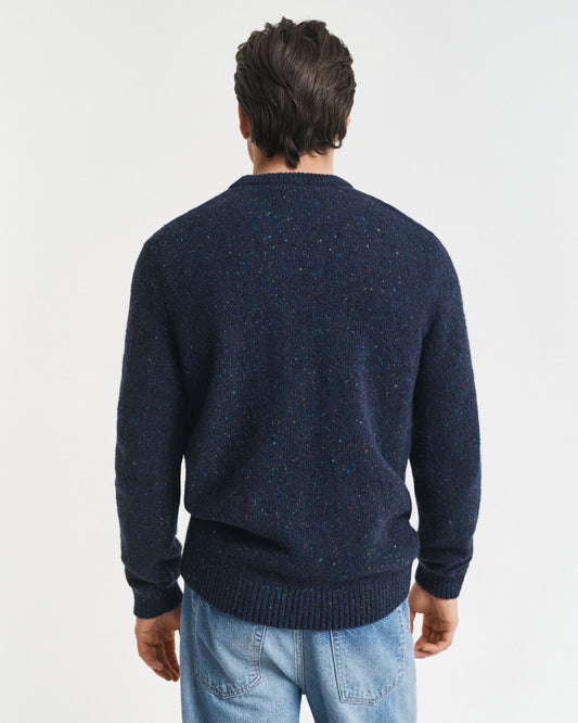 Pullover mit Rundhalsausschnitt aus Wollmischung mit Noppen