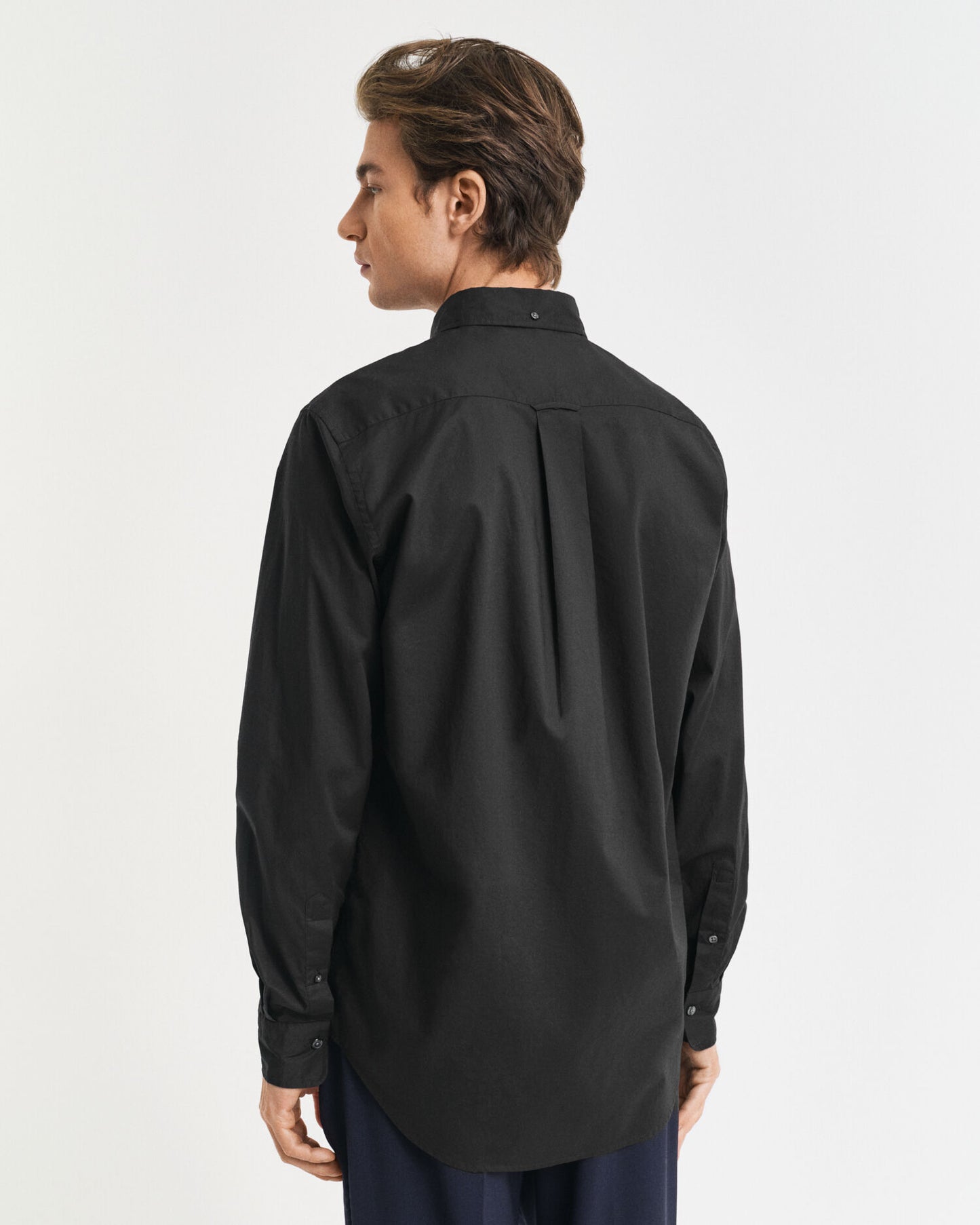 Chemise classique en popeline coupe droite