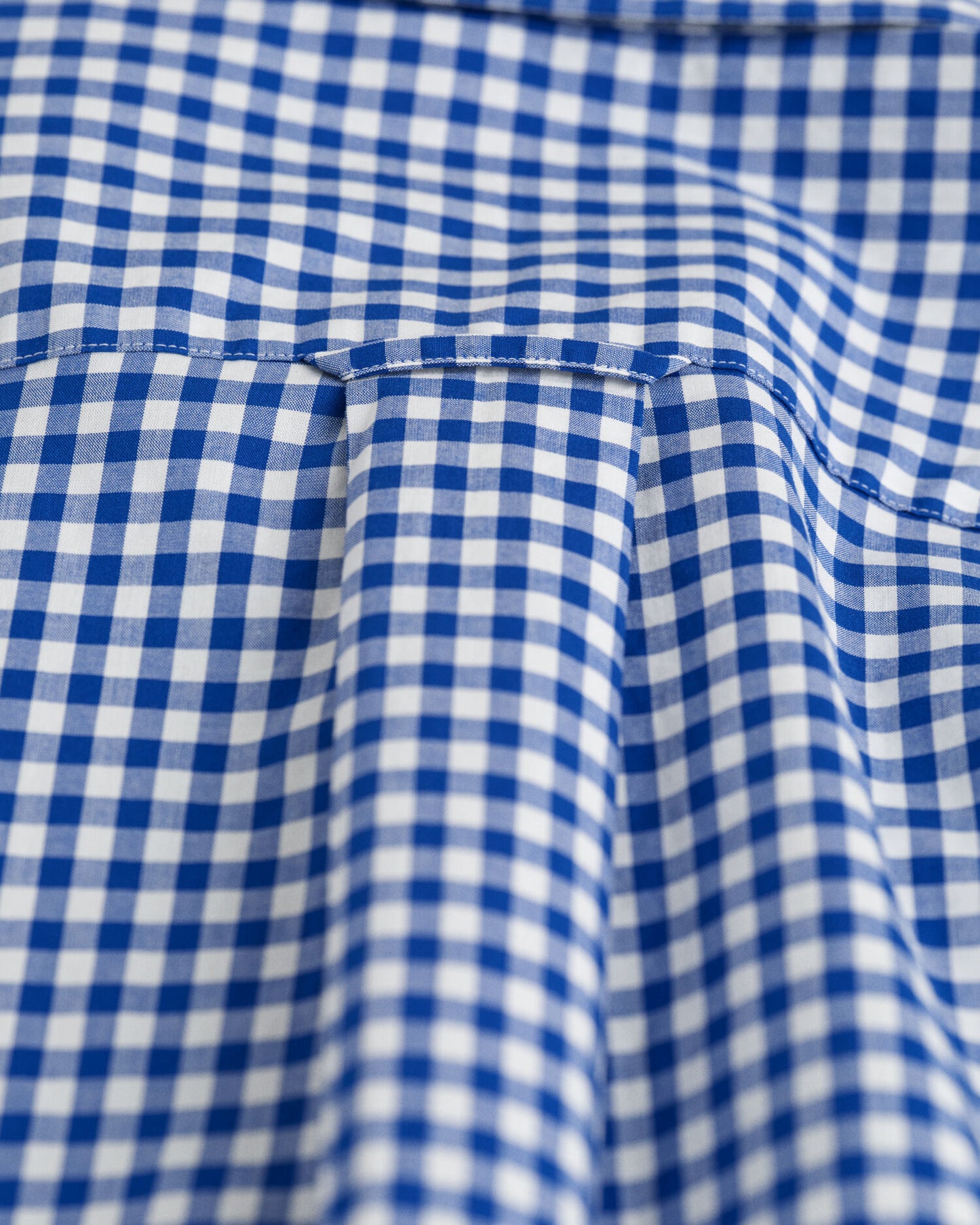 Regular Fit Klassisches Gingham Popeline Hemd