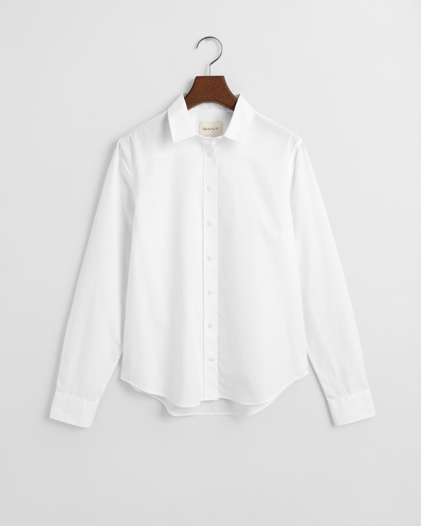 Chemise classique en popeline coupe droite
