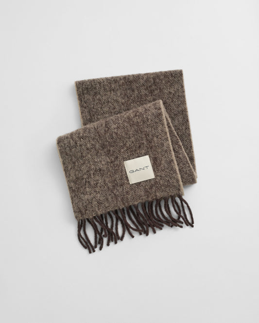 Mohair Alpaca Herringbone Scarf