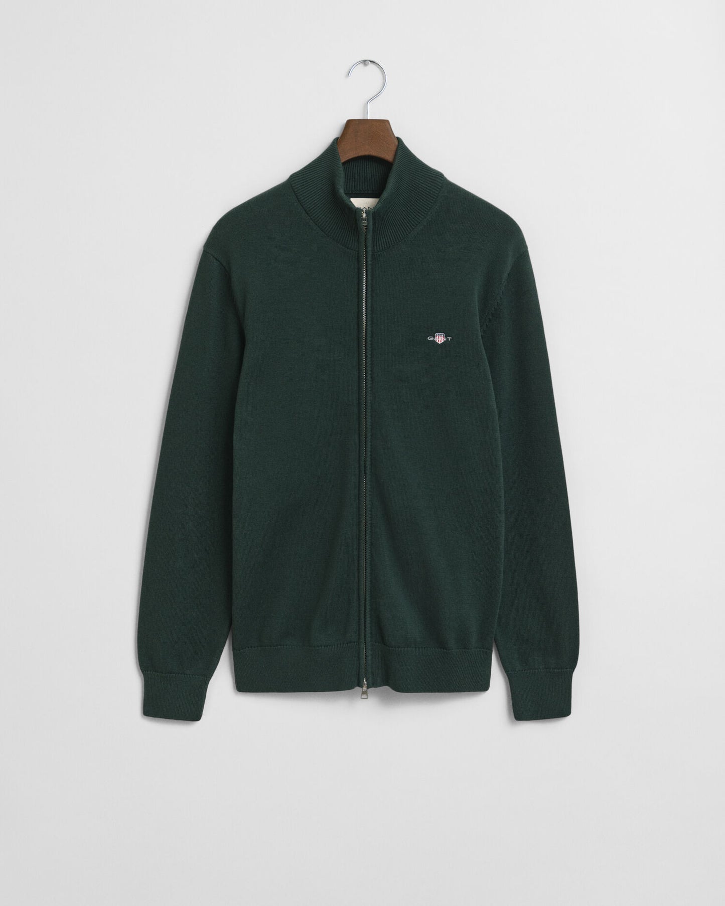 Freizeit-Strickjacke aus Baumwolle mit Reißverschluss