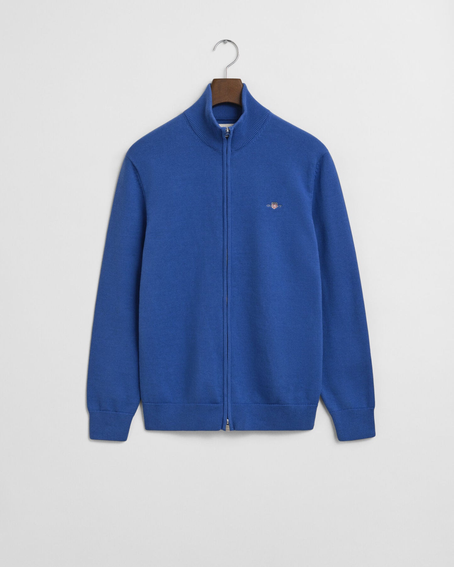Freizeit-Strickjacke aus Baumwolle mit Reißverschluss