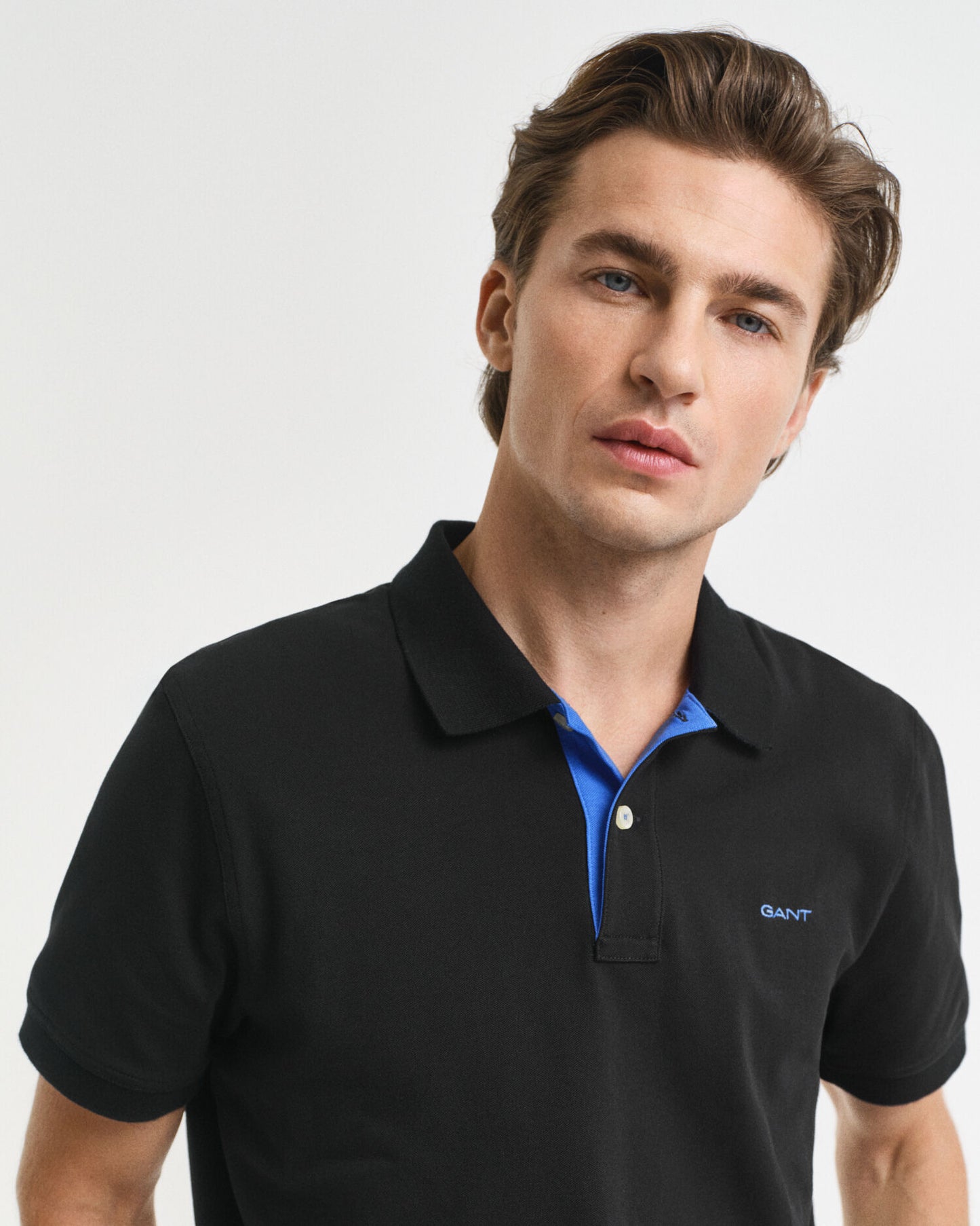 Contrast Pique Polo Shirt