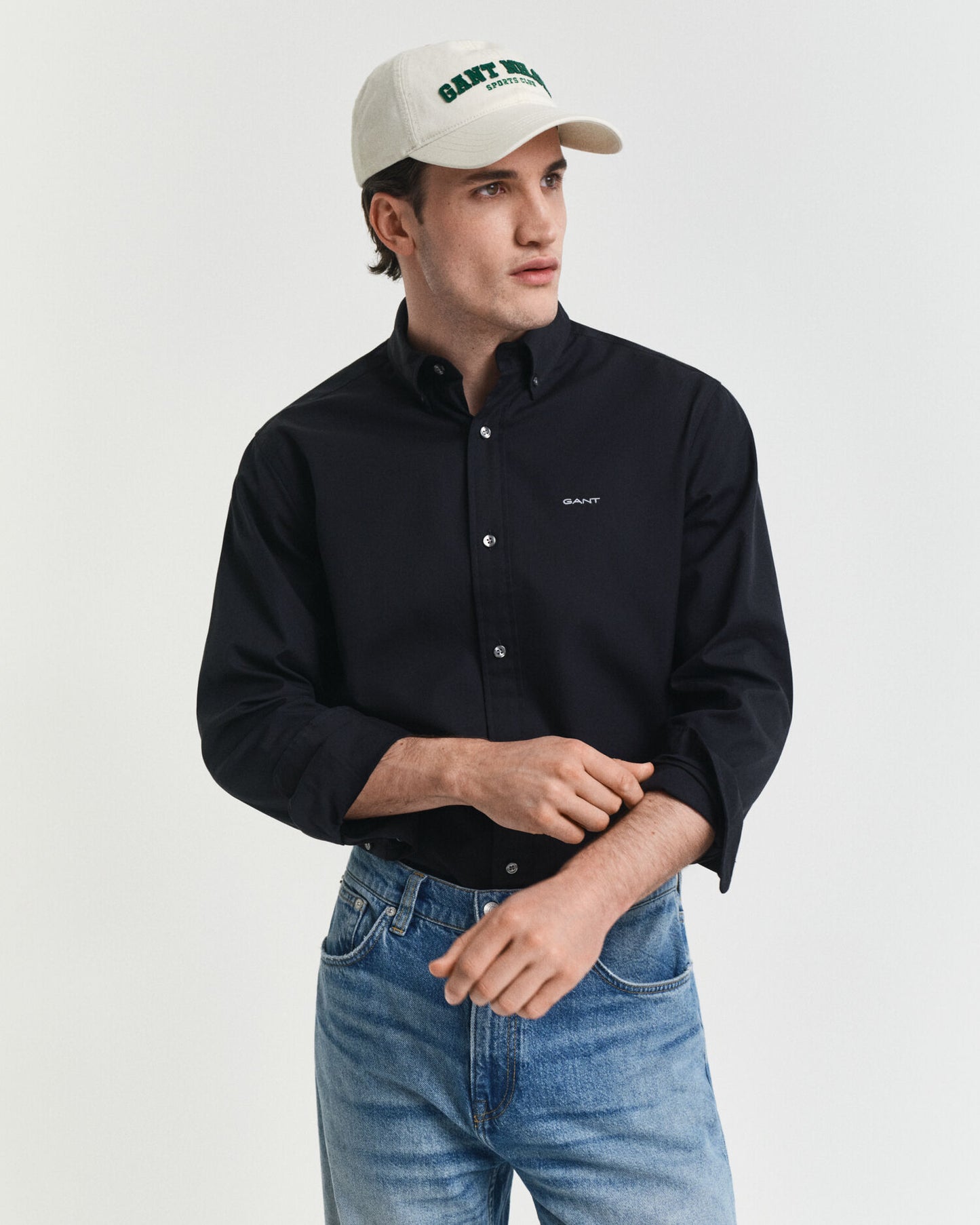 Regular Fit Oxford Hemd aus Pinpoint-Gewebe
