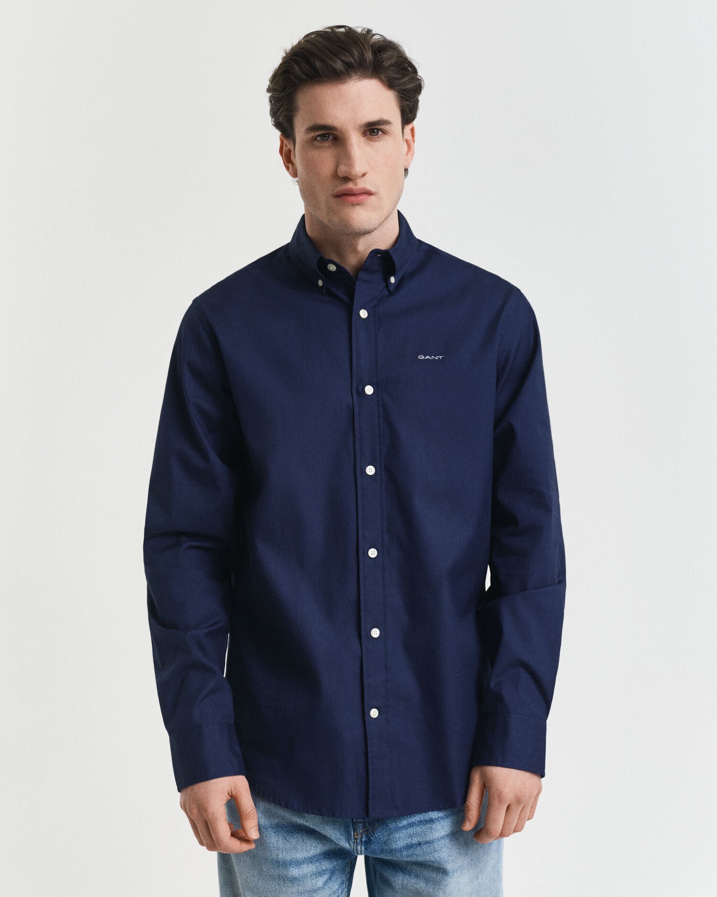 Regular Fit Oxford Hemd aus Pinpoint-Gewebe
