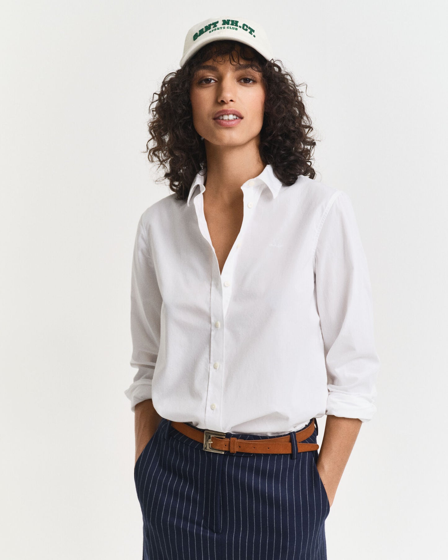 Chemise classique en popeline coupe droite