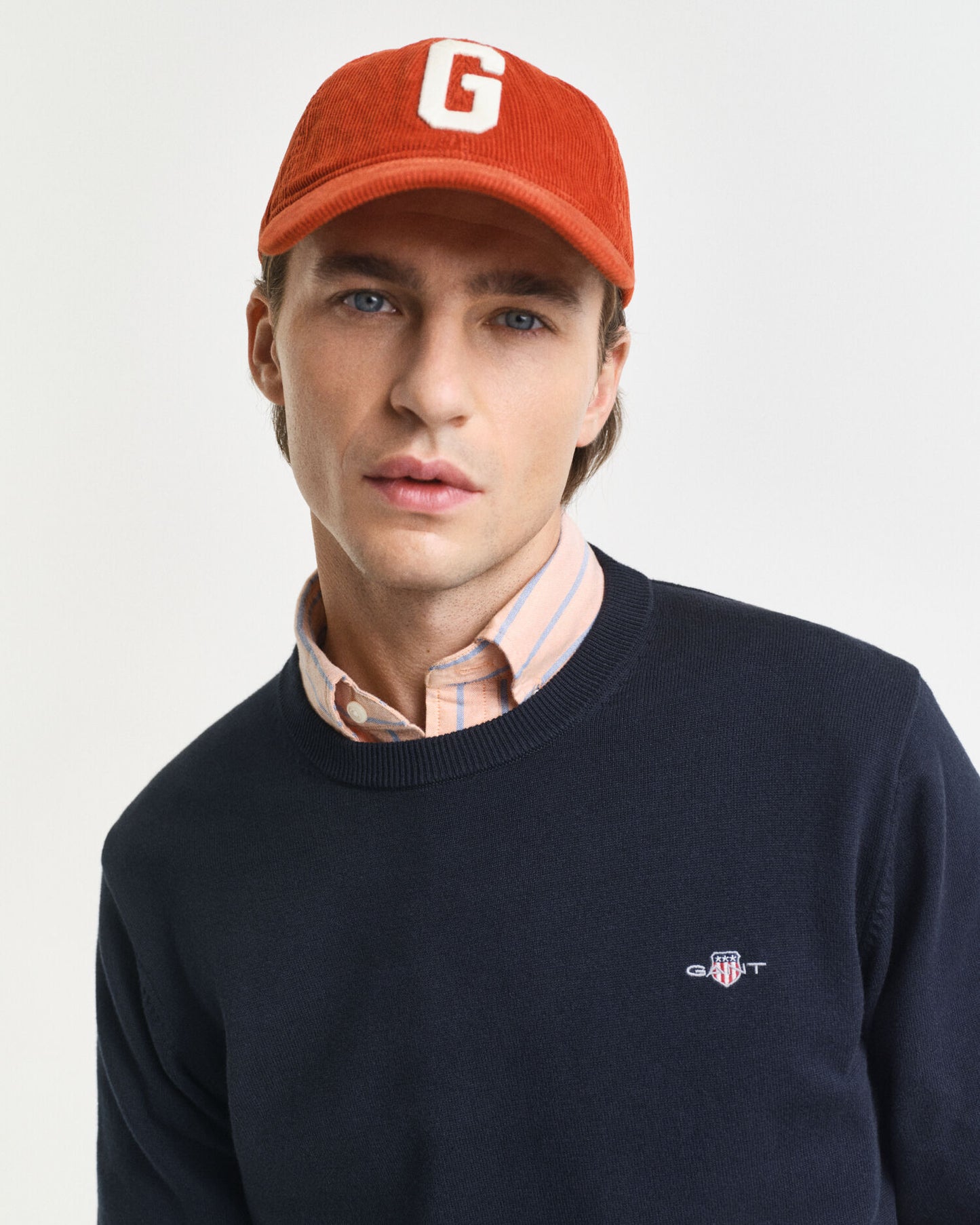 Pull col rond en coton classique