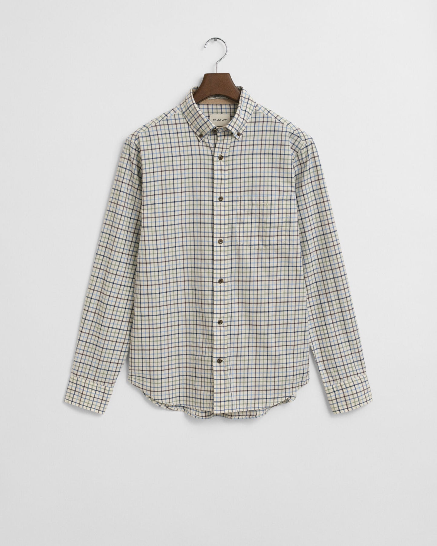 Regular Fit Hemd aus Tattersall-Twill
