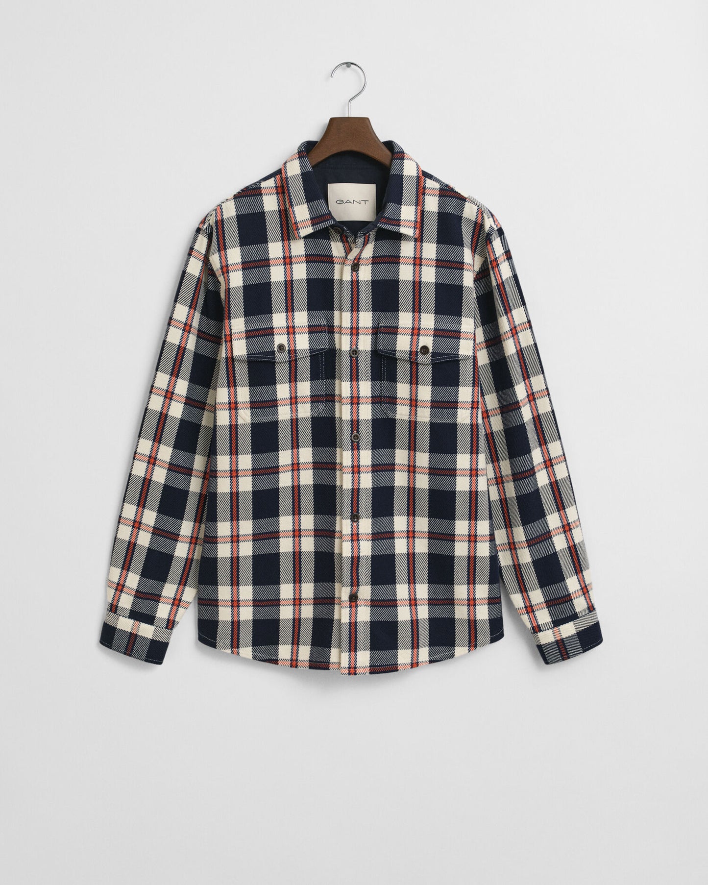 Checked Twill Overshirt