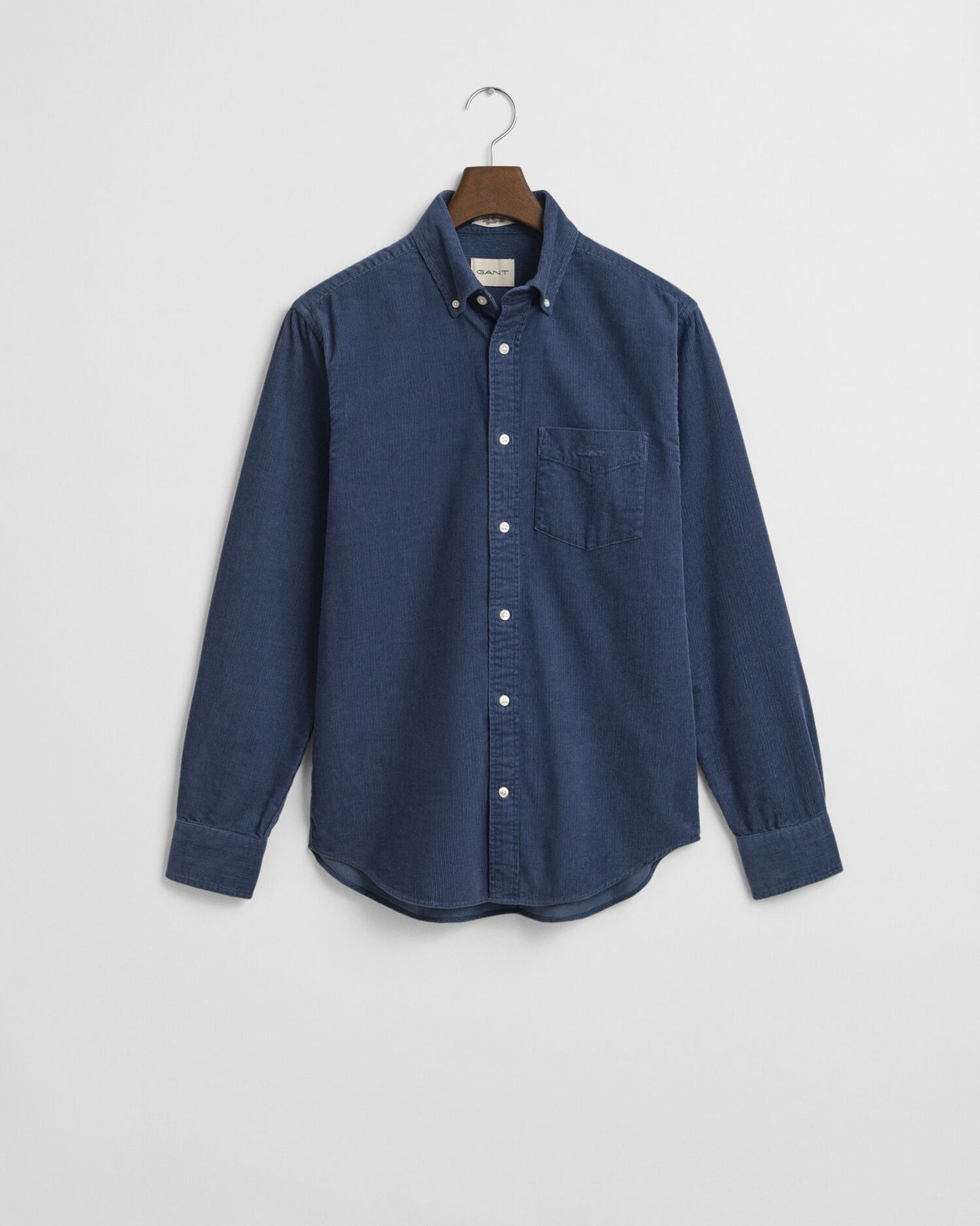 Chemise regular en velours côtelé