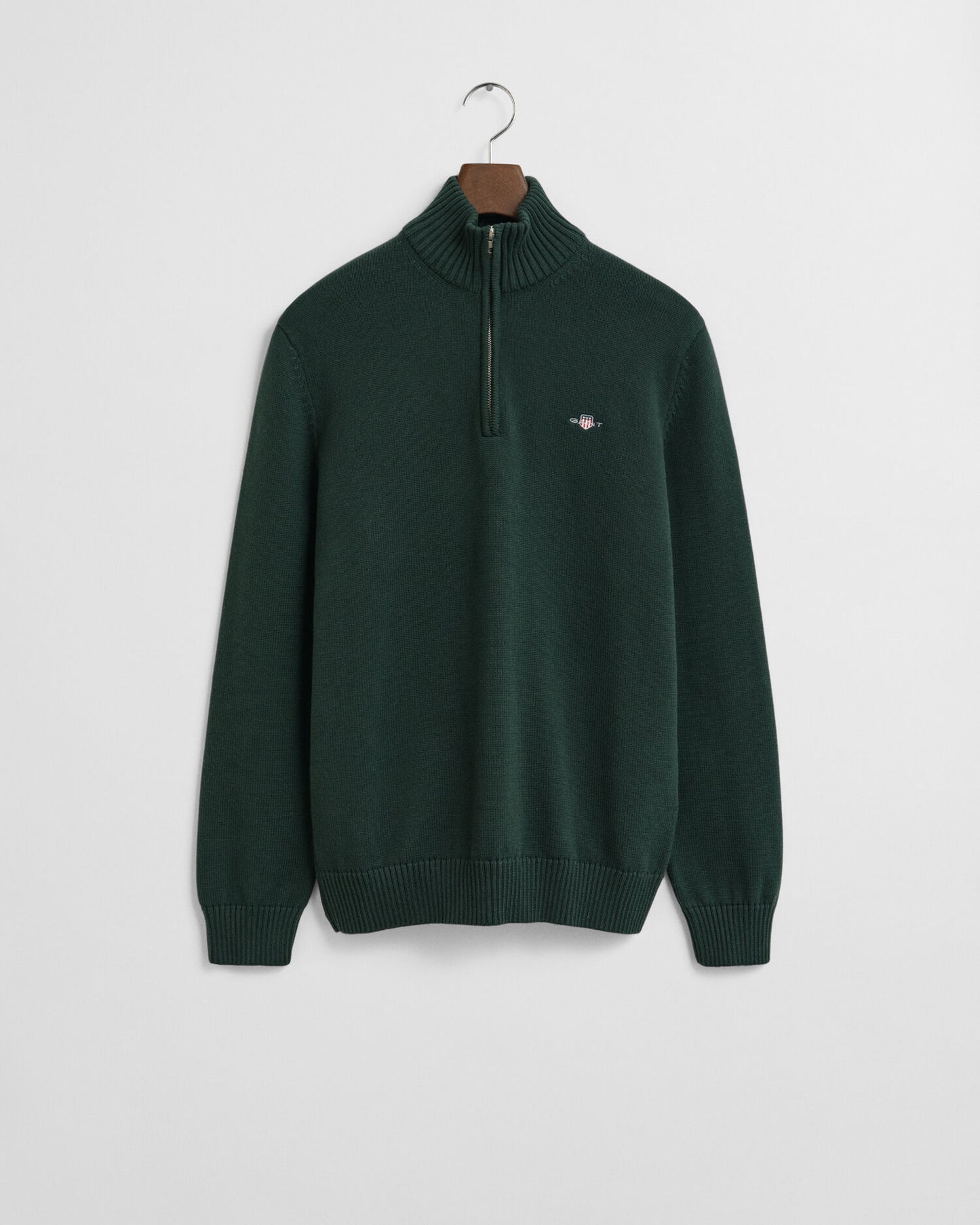 Legerer Baumwoll-Half-Zip-Pullover