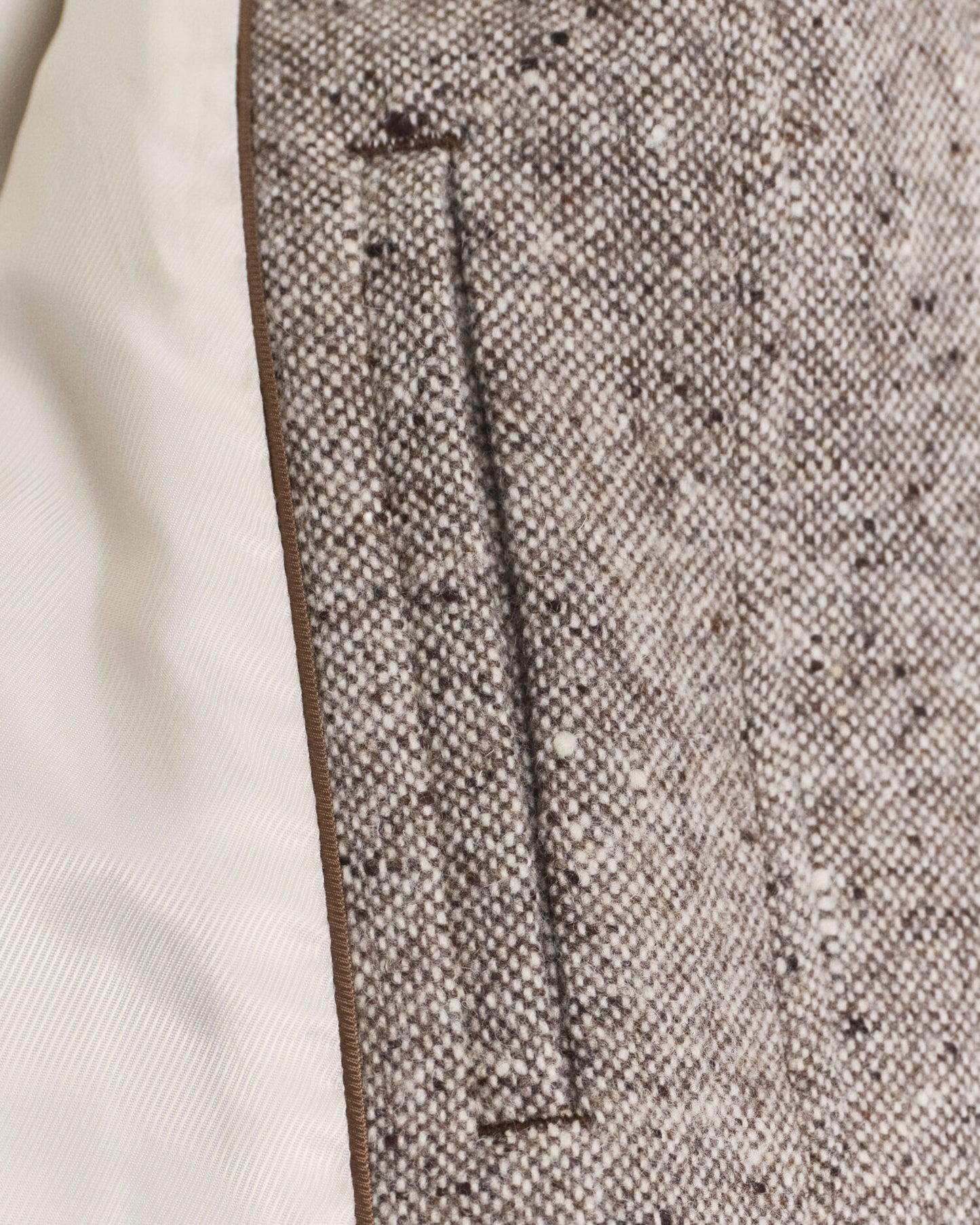 Contrast Collar Wool Jacket