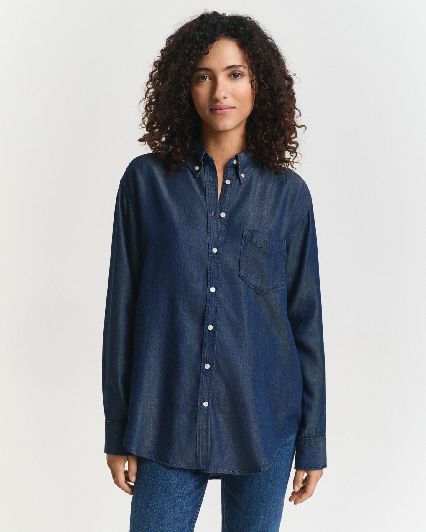 Hemd aus Indigo-Baumwolle (Relaxed Fit)