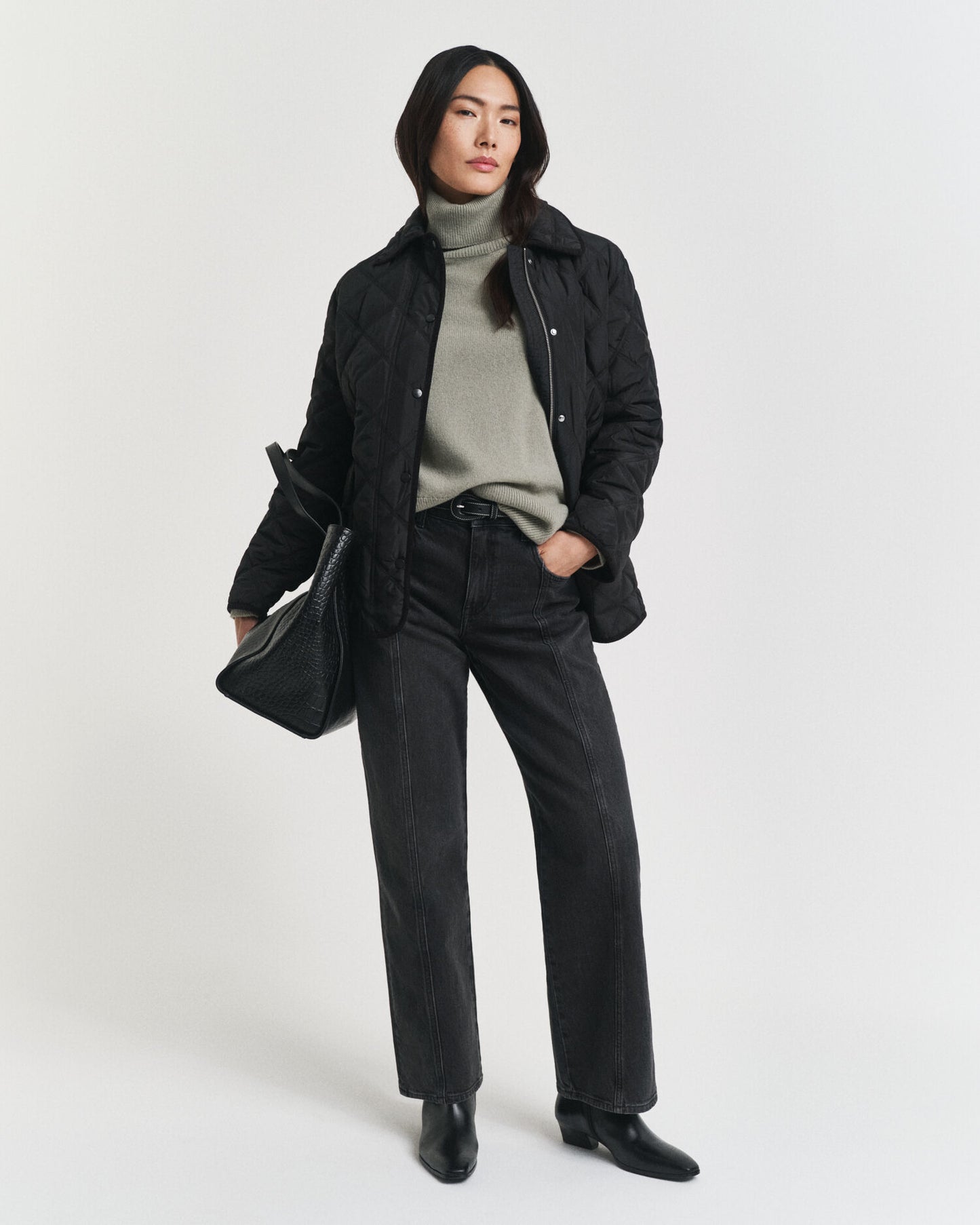 Gesteppte Jacke mit Kordbesatz