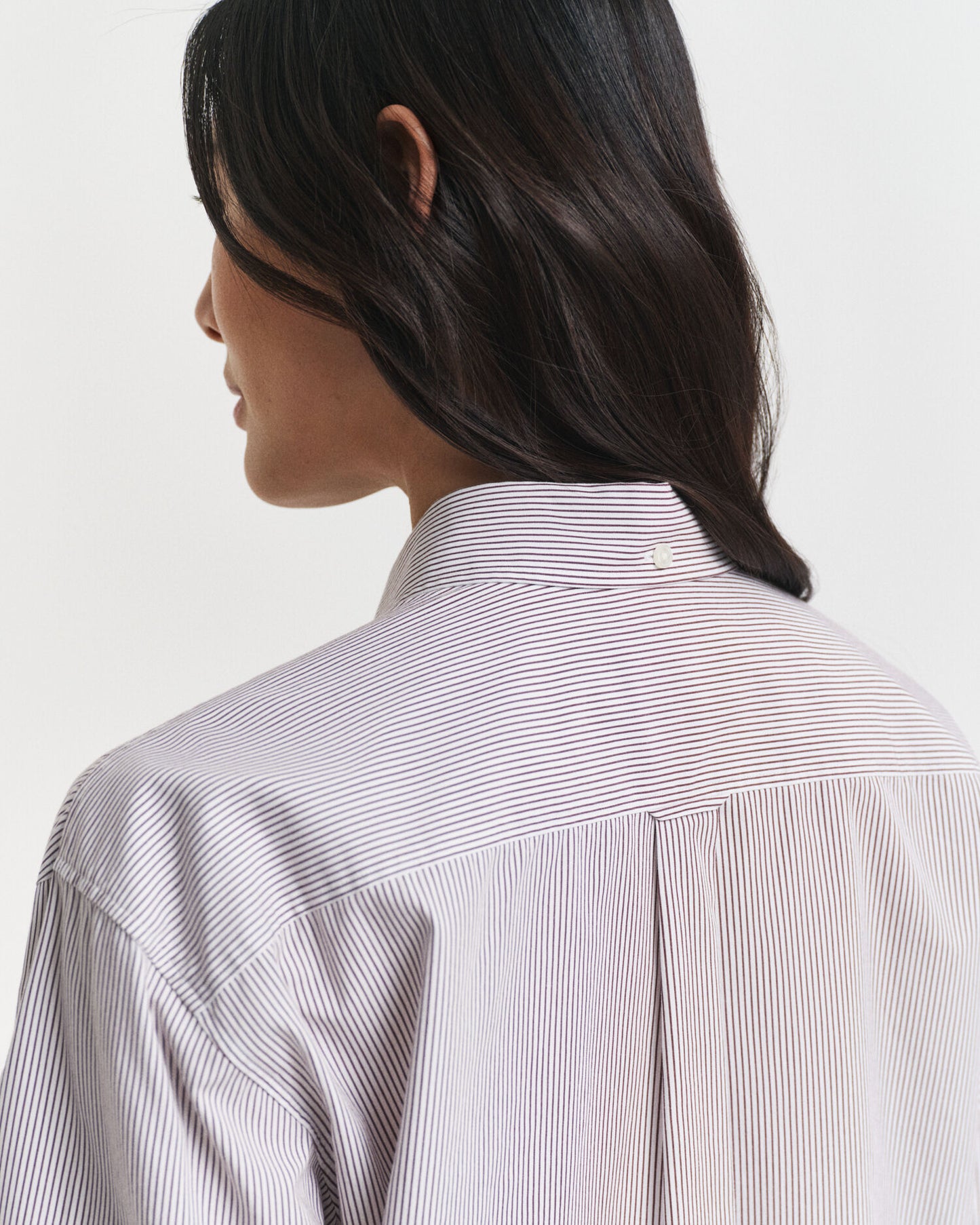 Chemise en popeline classique décontractée à motifs