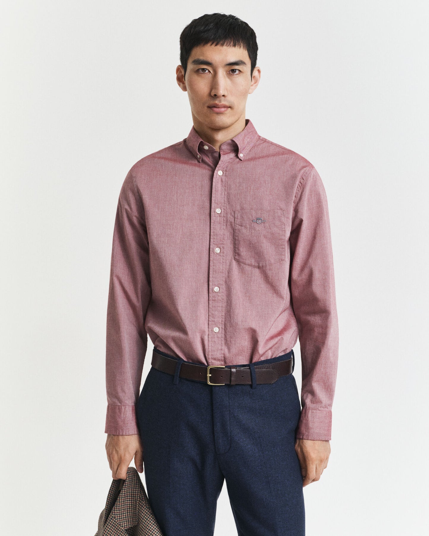 Chemise Popeline Classique Coupe Droite