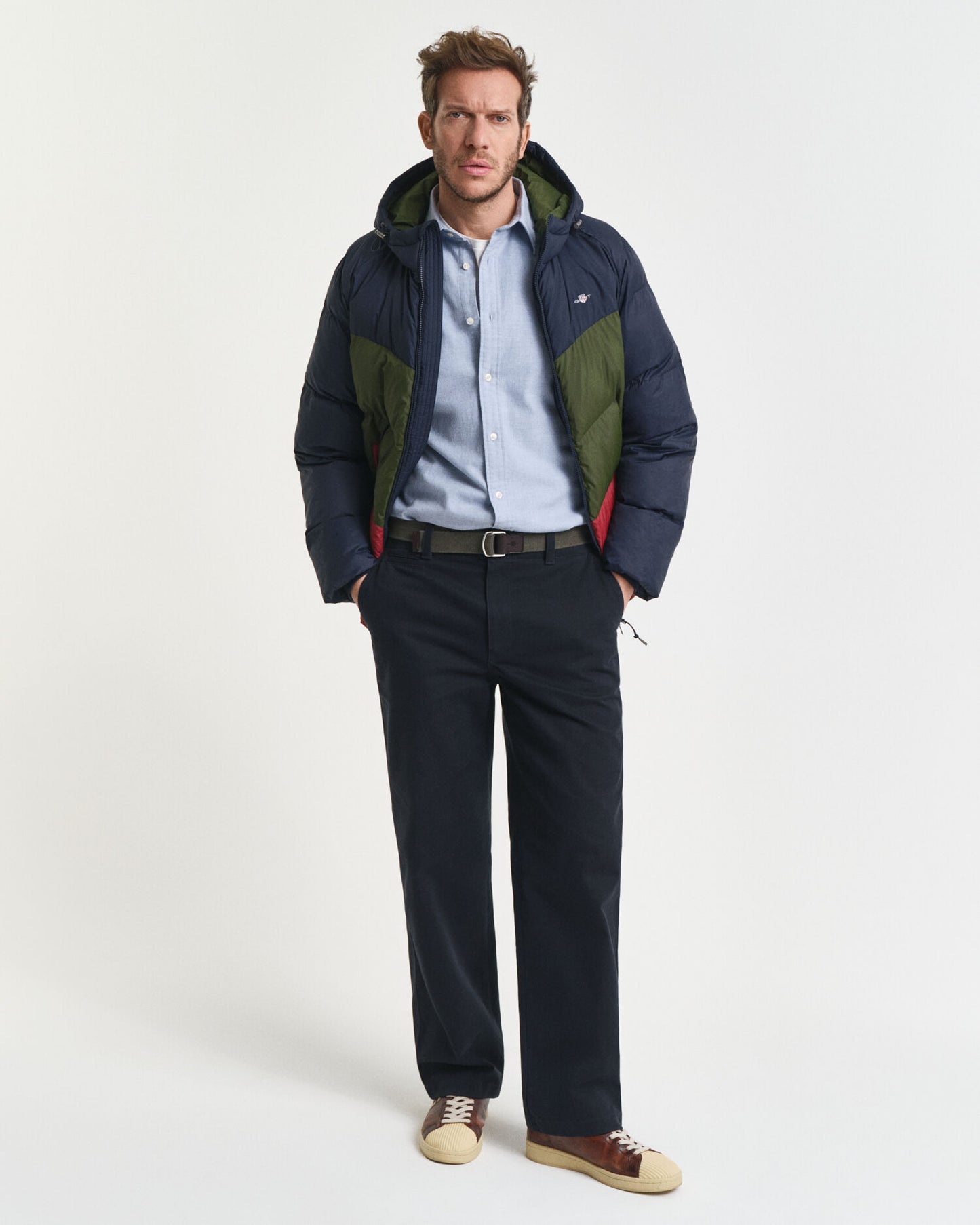 Regular Fit Melange-Flanellhemd