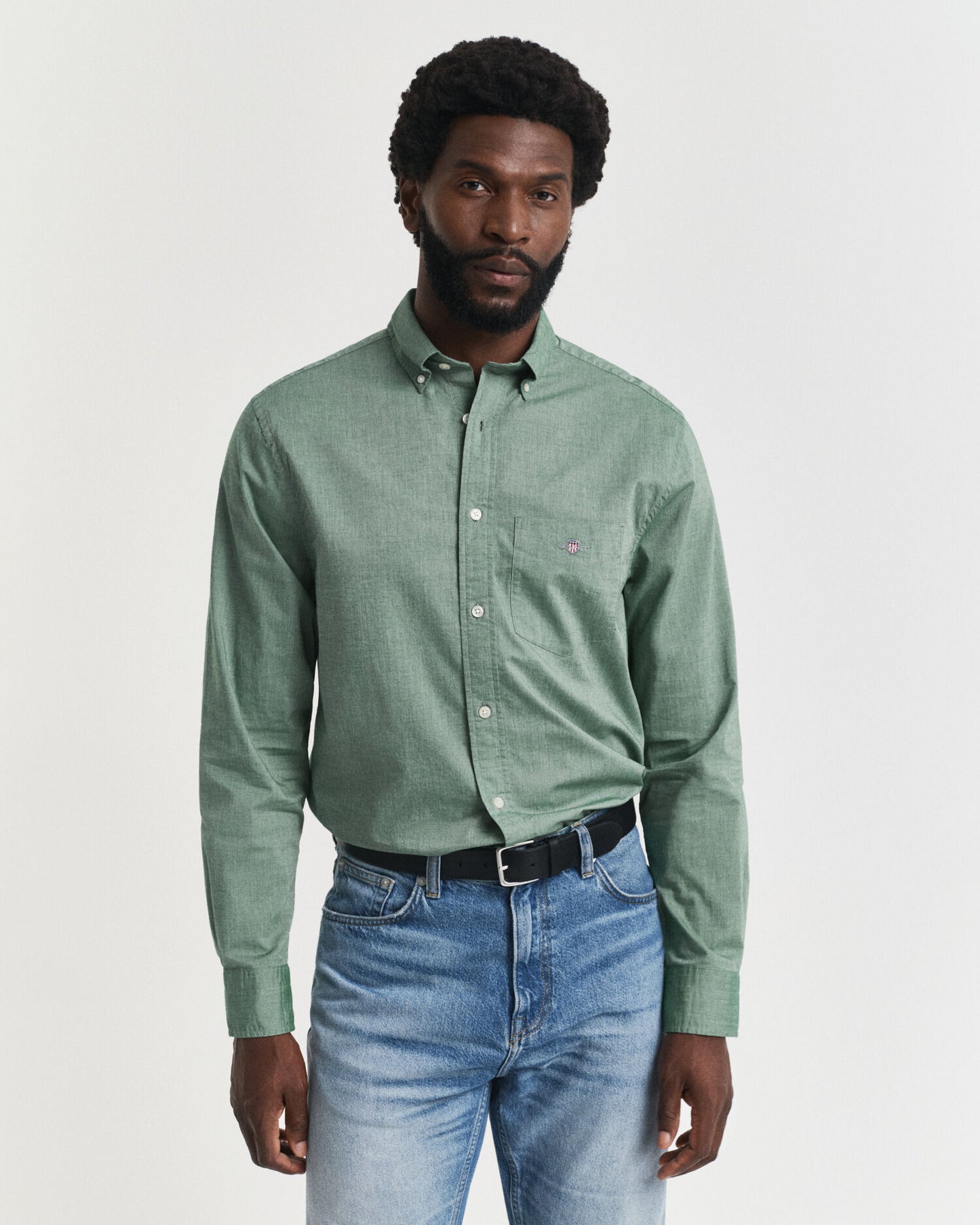 Chemise Popeline Classique Coupe Droite