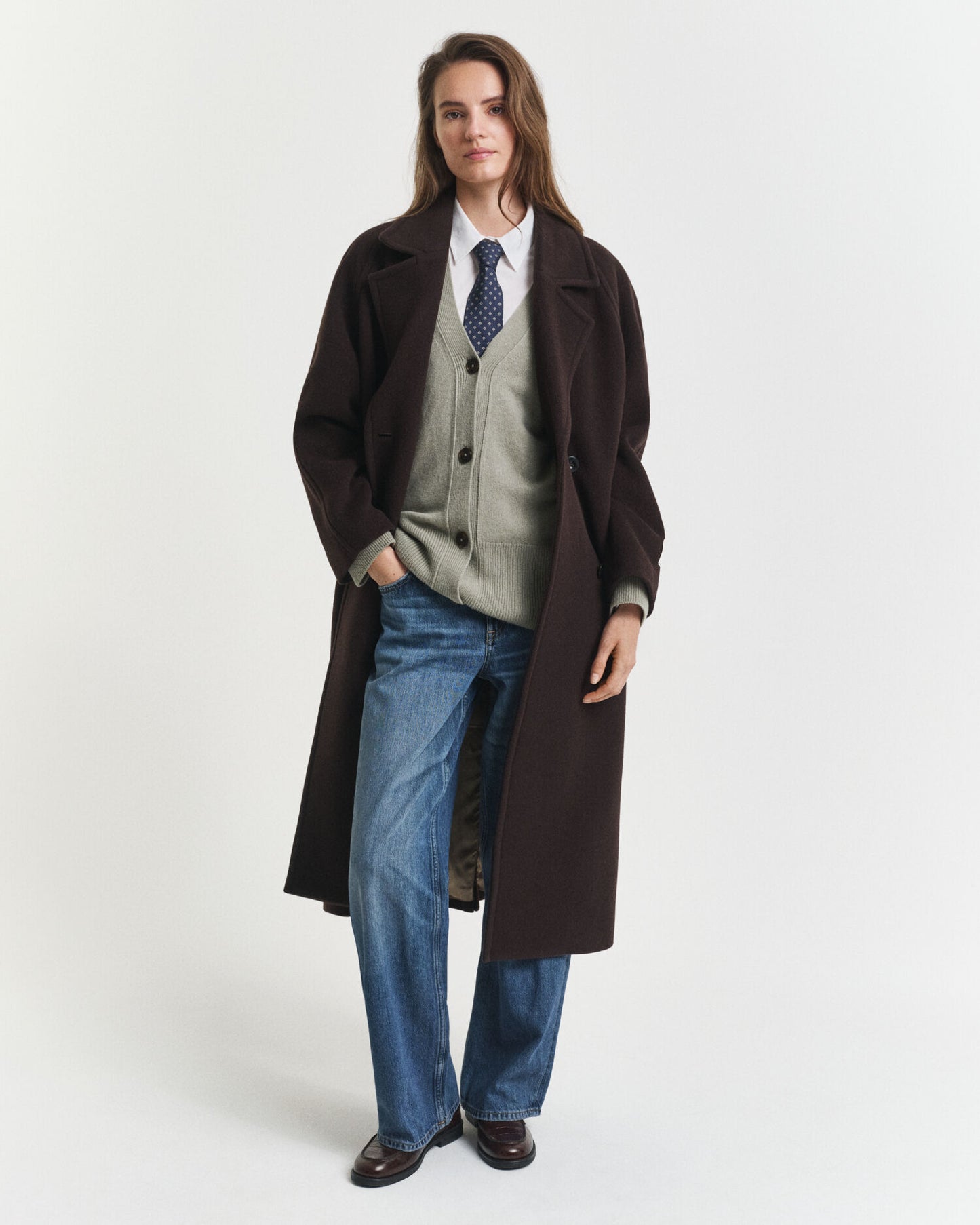 Cardigan en Laine et Cachemire Mélangés