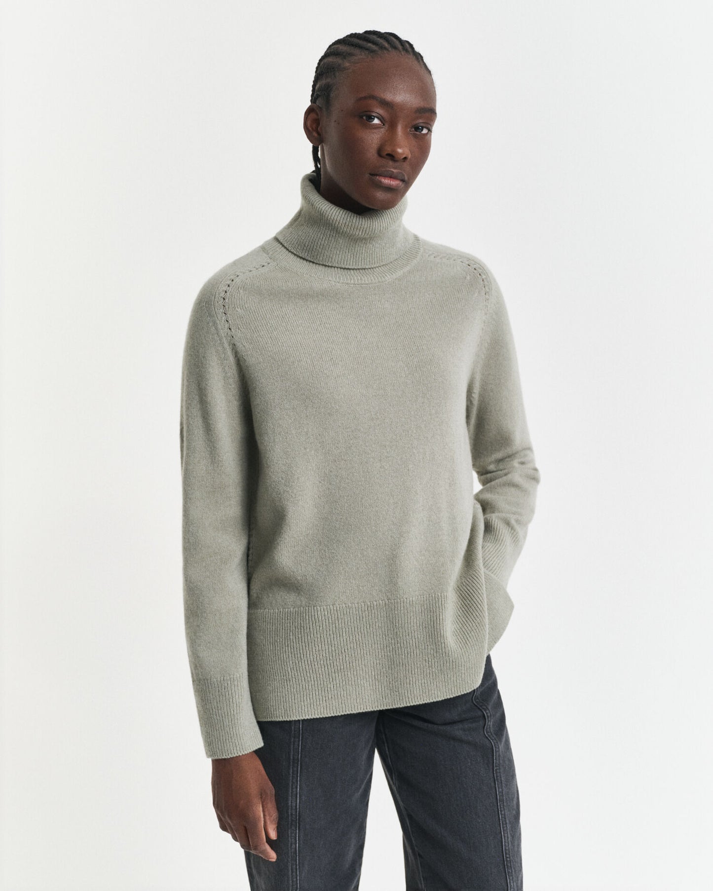 Rollkragenpullover aus weicher Wolle und Kaschmirgemisch