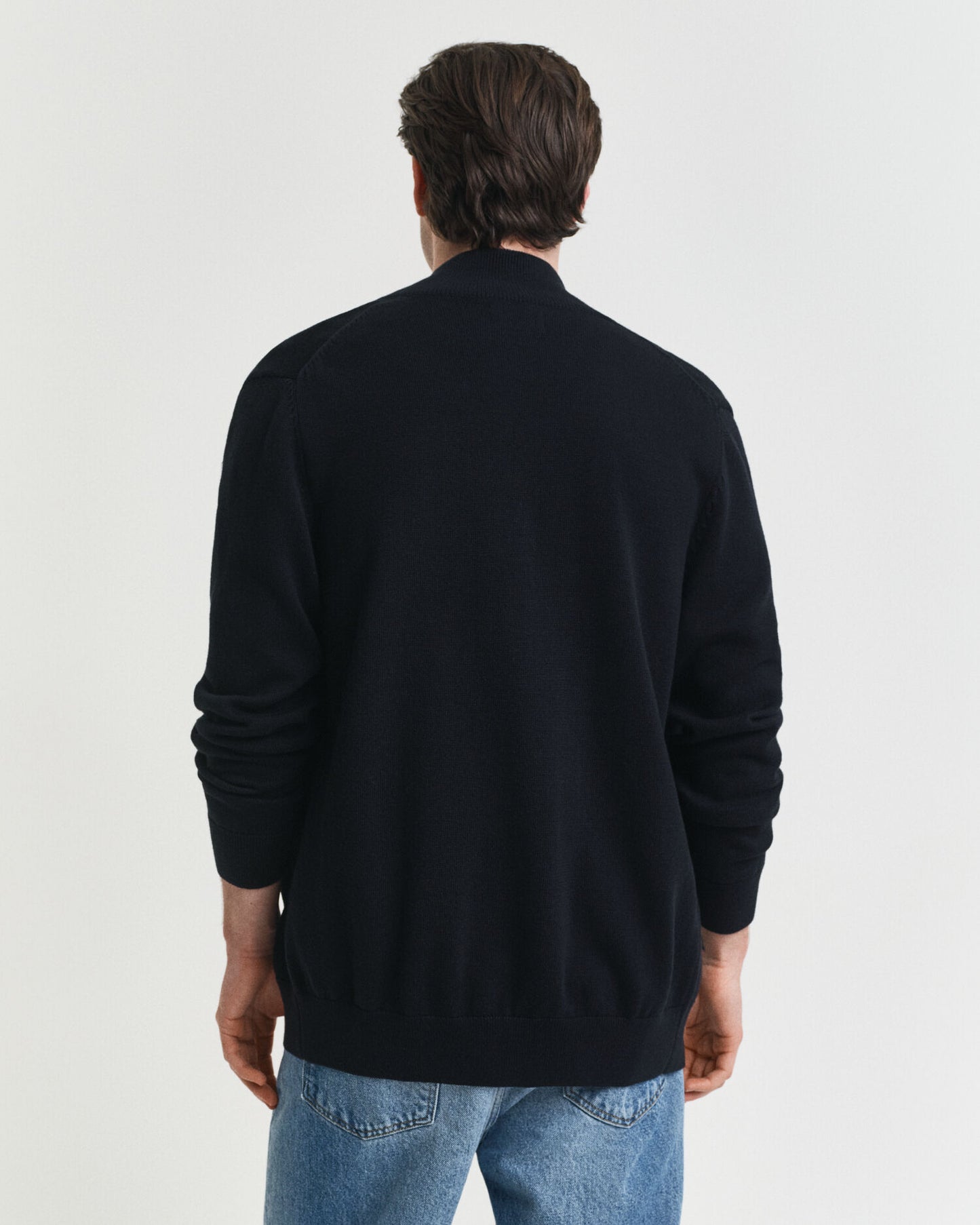 Freizeit-Strickjacke aus Baumwolle mit Reißverschluss