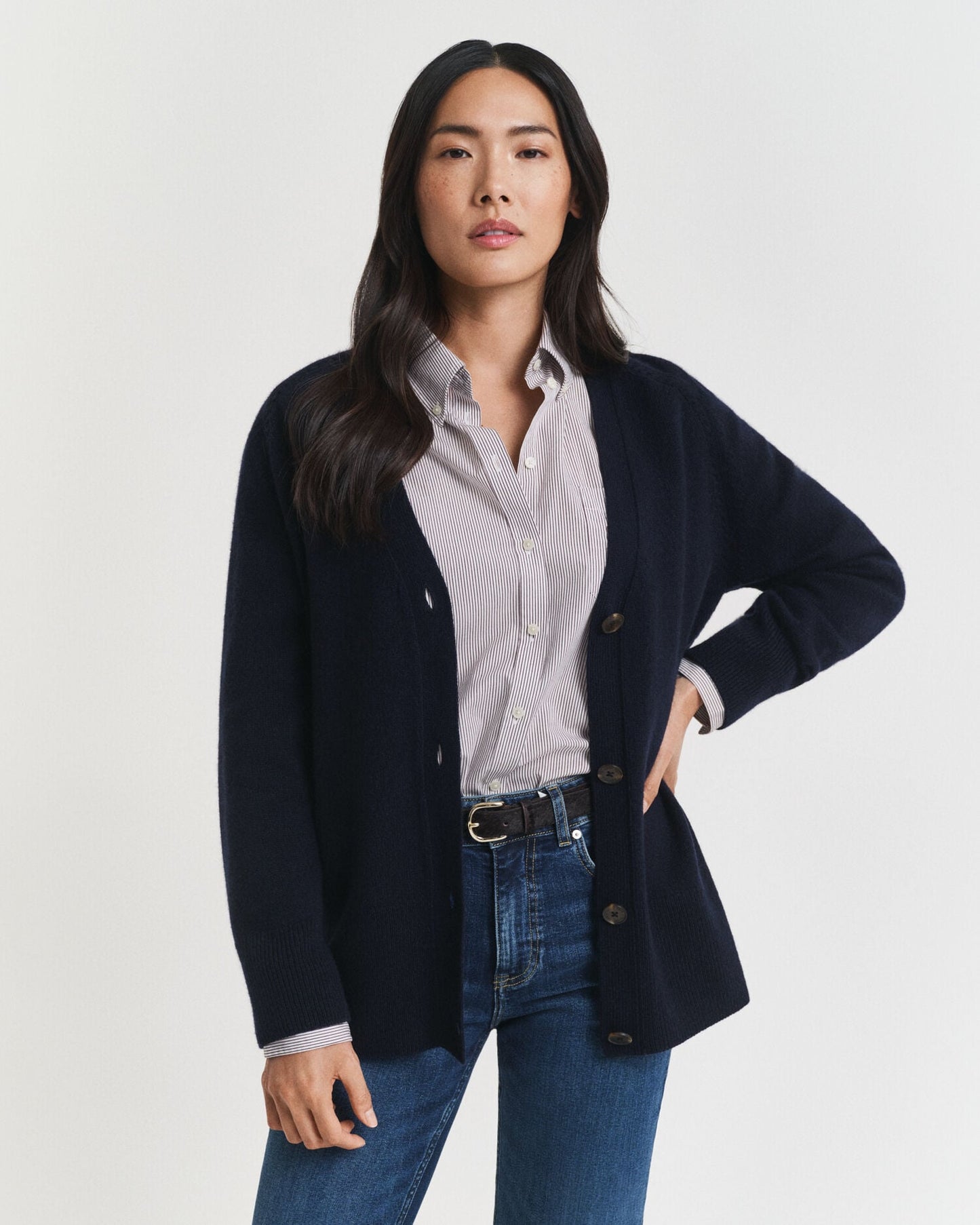 Cardigan en Laine et Cachemire Mélangés