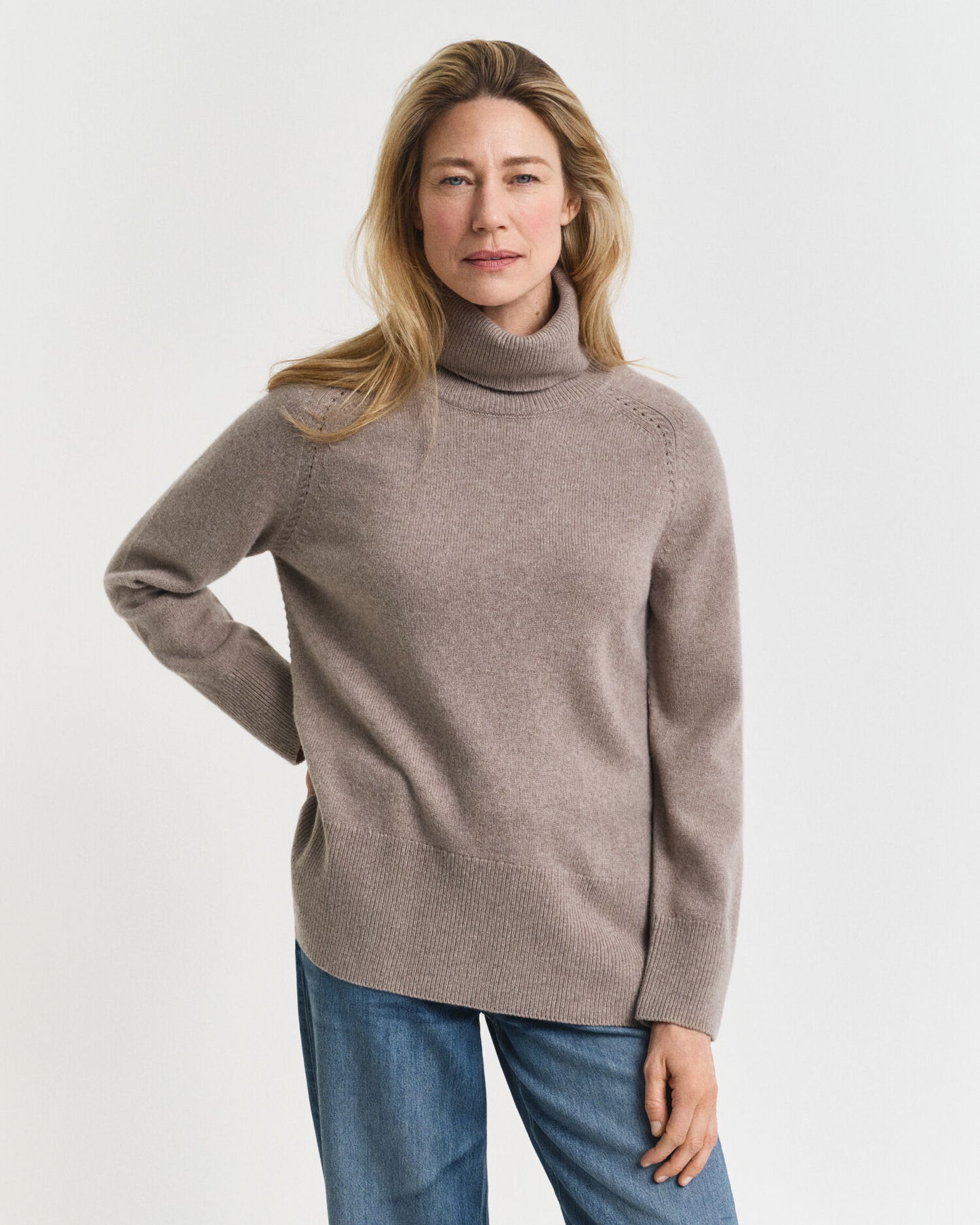 Rollkragenpullover aus weicher Wolle und Kaschmirgemisch