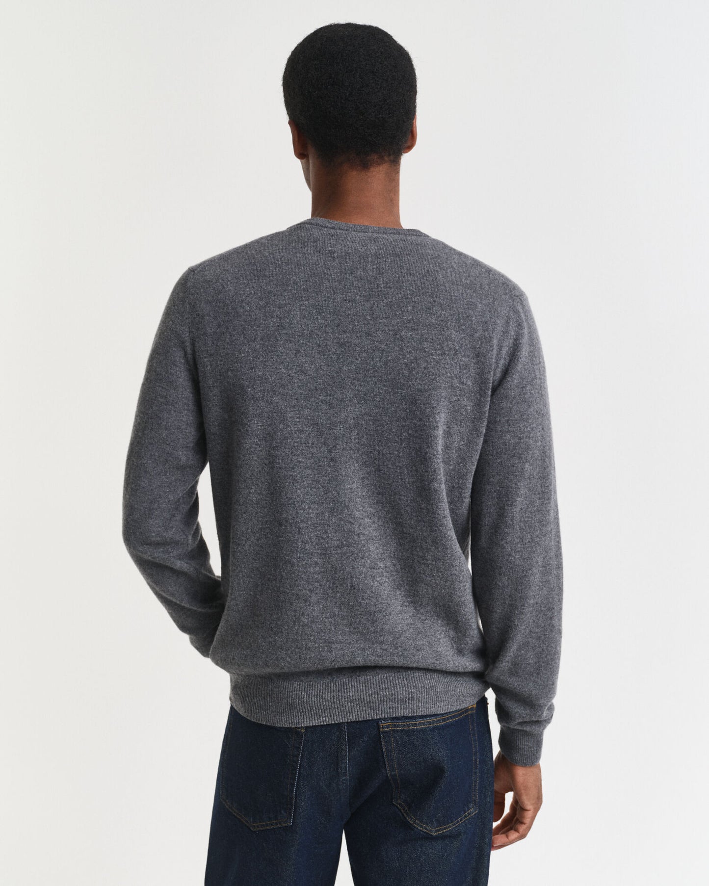 Pullover mit Rundhalsausschnitt aus superfeiner Lammwolle