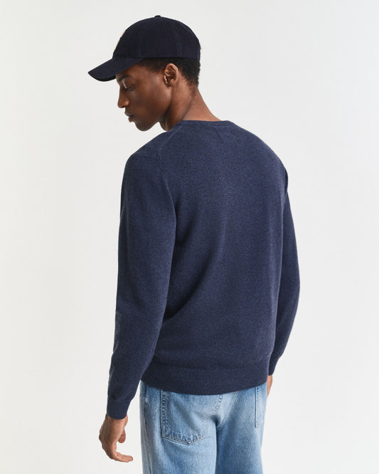 Pullover aus superfeiner Lammwolle mit Rundhalsausschnitt
