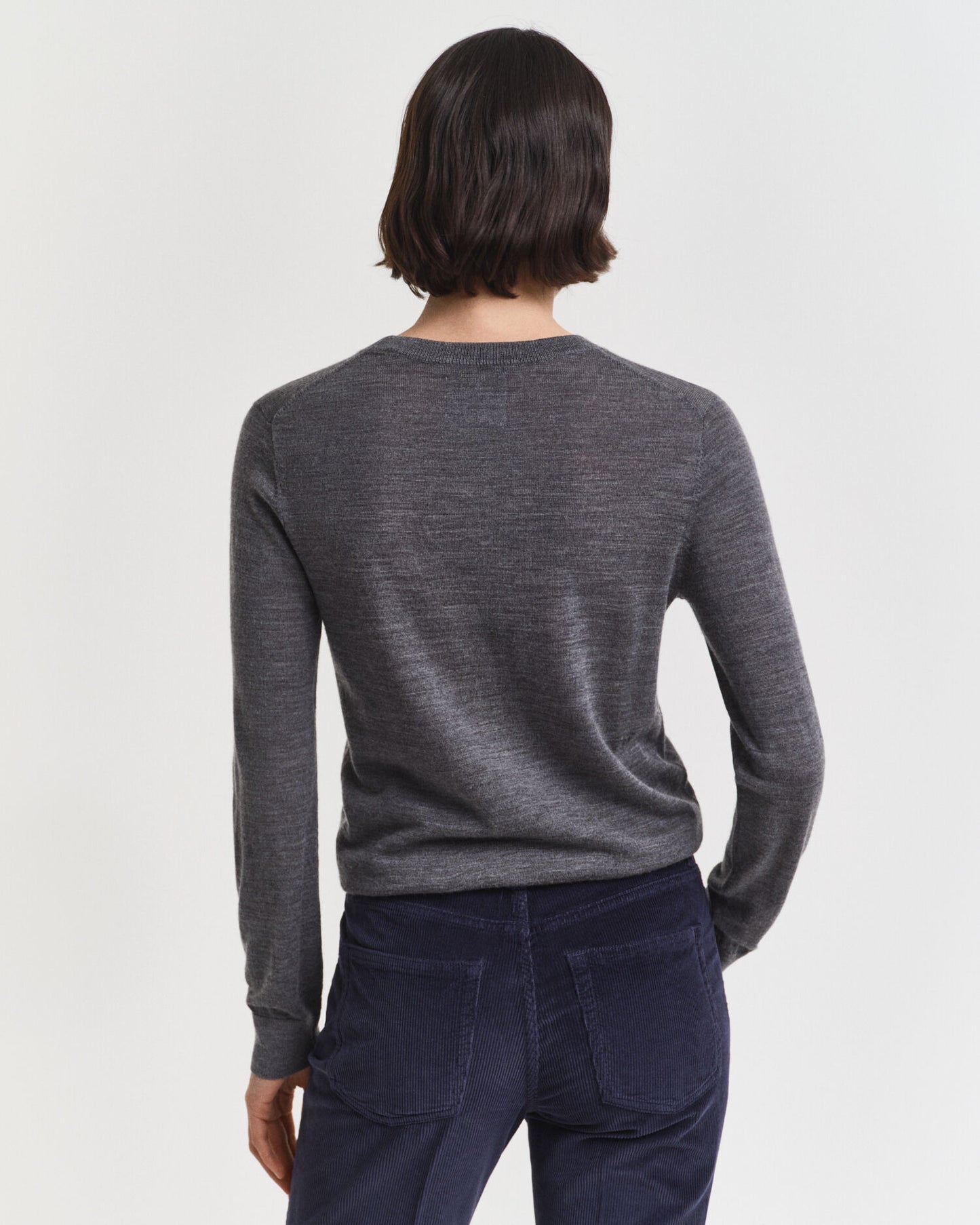 Pullover aus extrafeiner Merinowolle mit Rundhalsausschnitt