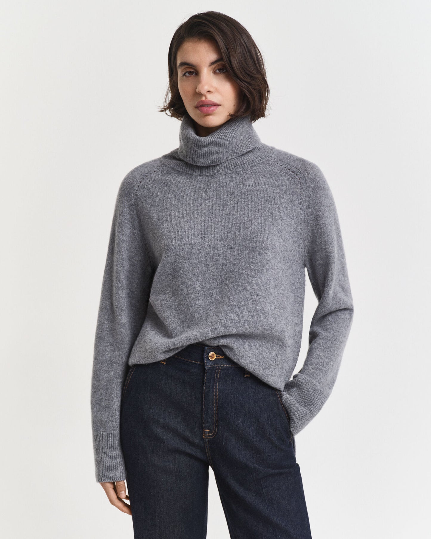Rollkragenpullover aus weicher Wolle und Kaschmirgemisch