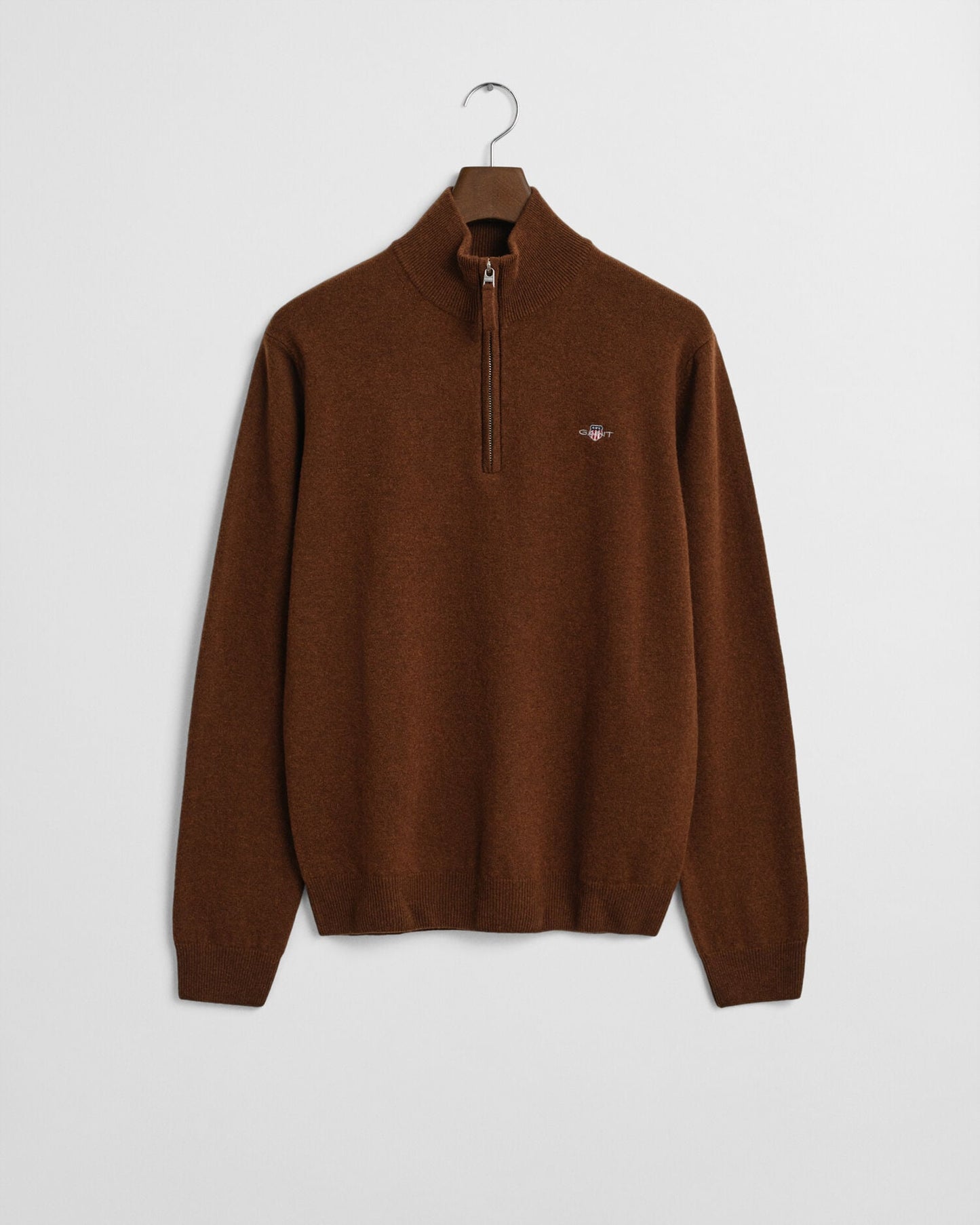 Pull demi-zip en lambswool superfine