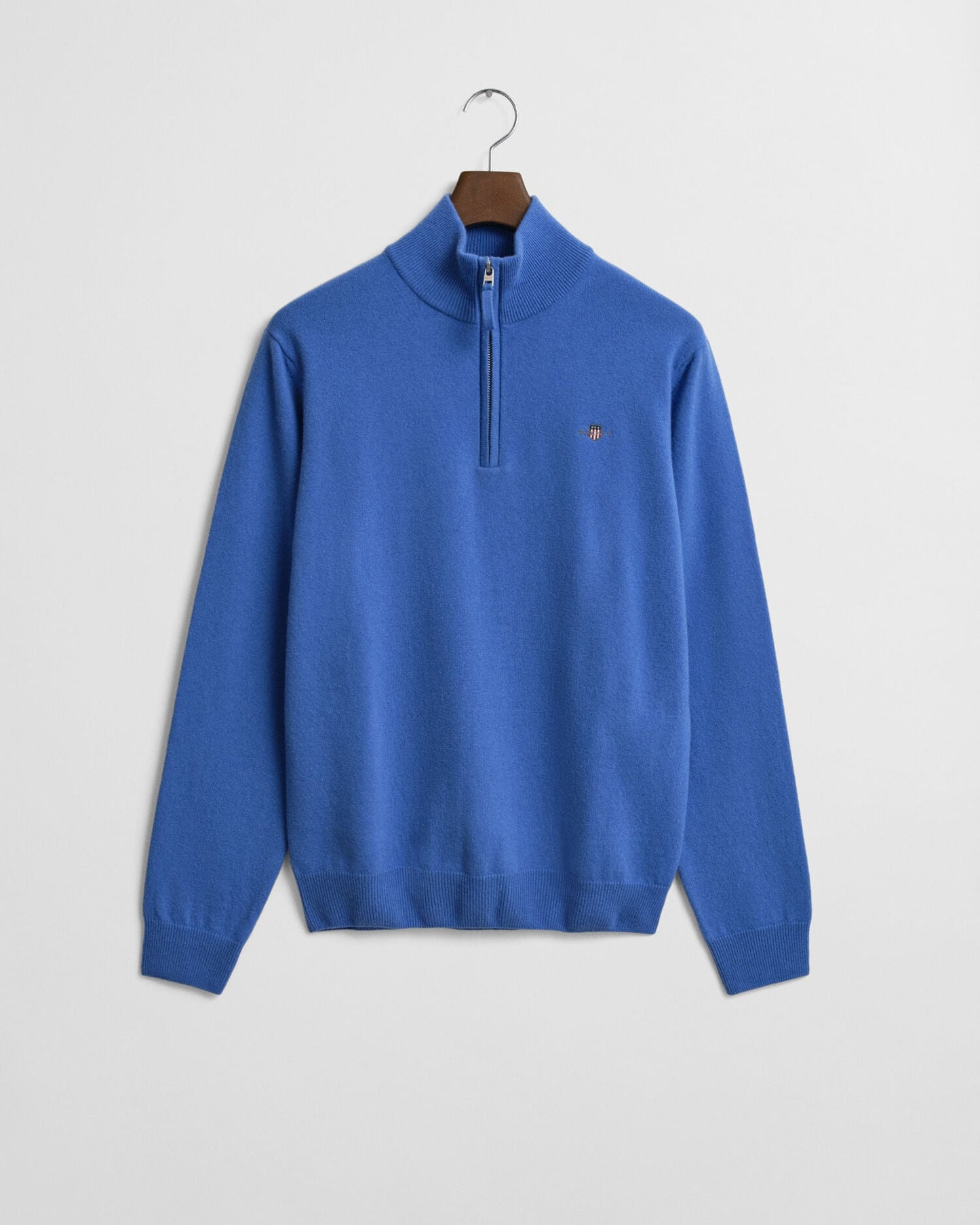 Pull demi-zippé en agneau super fin