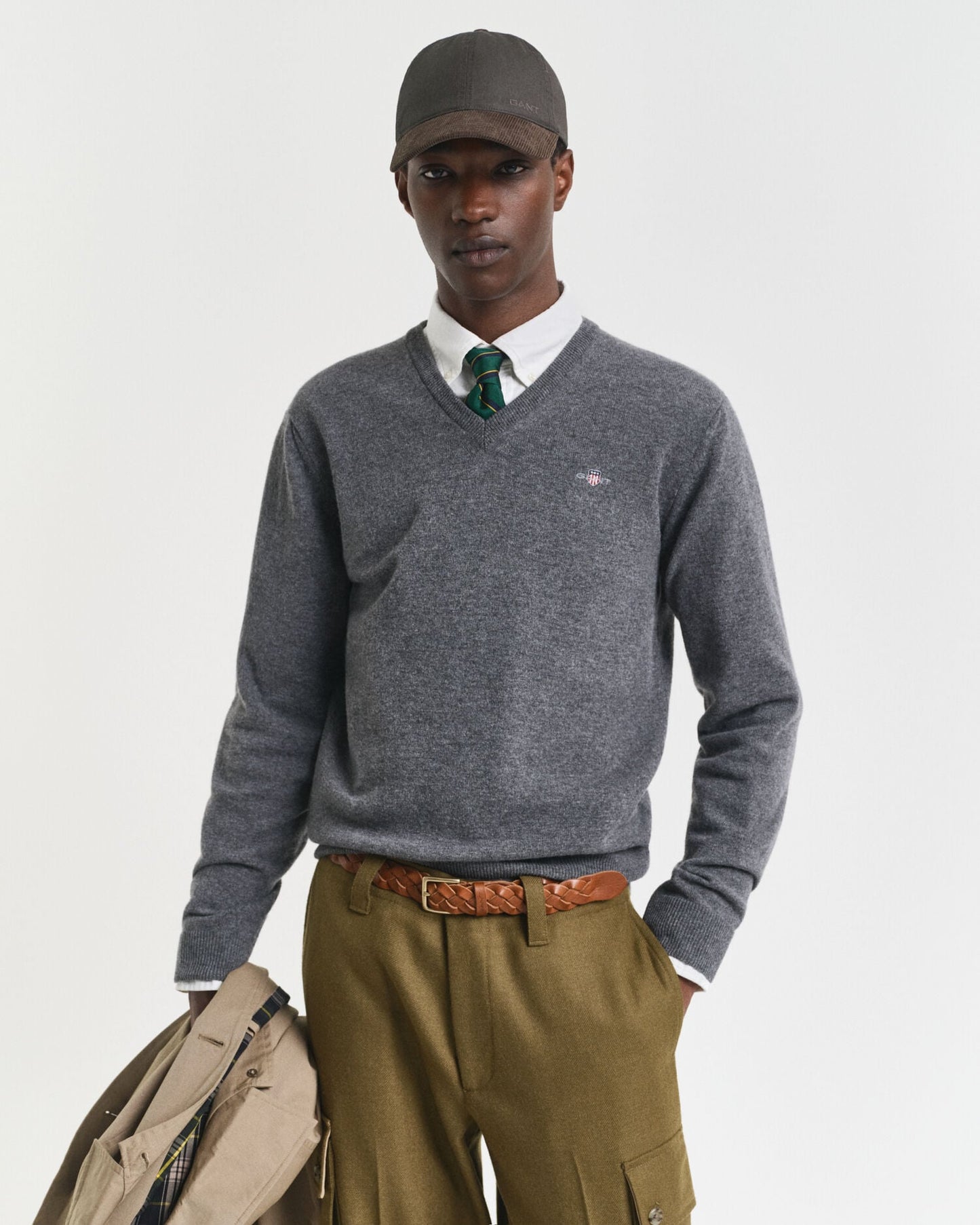 Feinster Lambswool V-Pullover