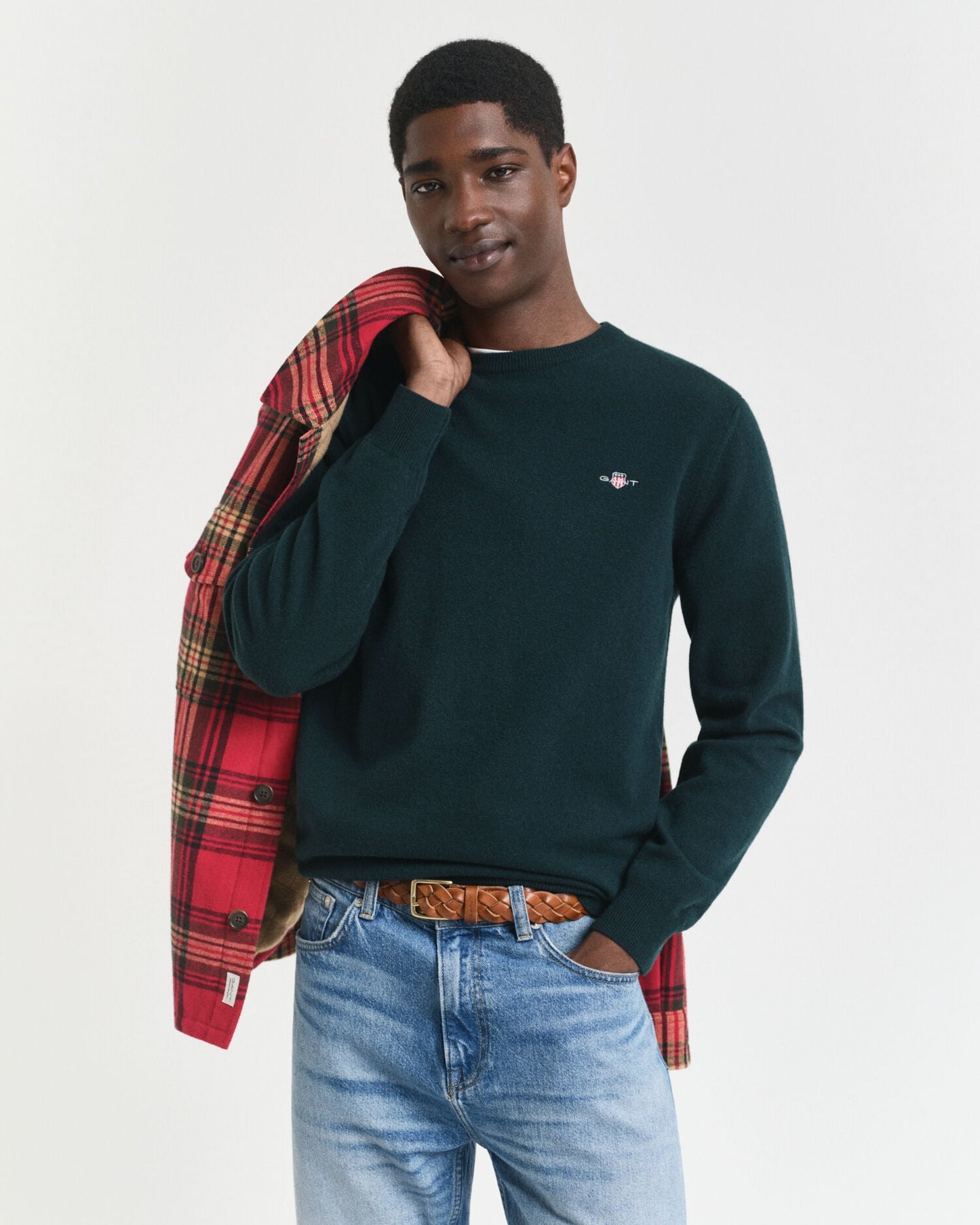 Pull ras du cou en lambswool superfine