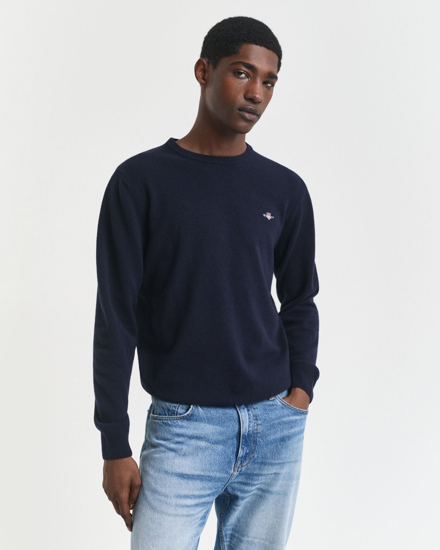 Pull ras du cou en lambswool superfine