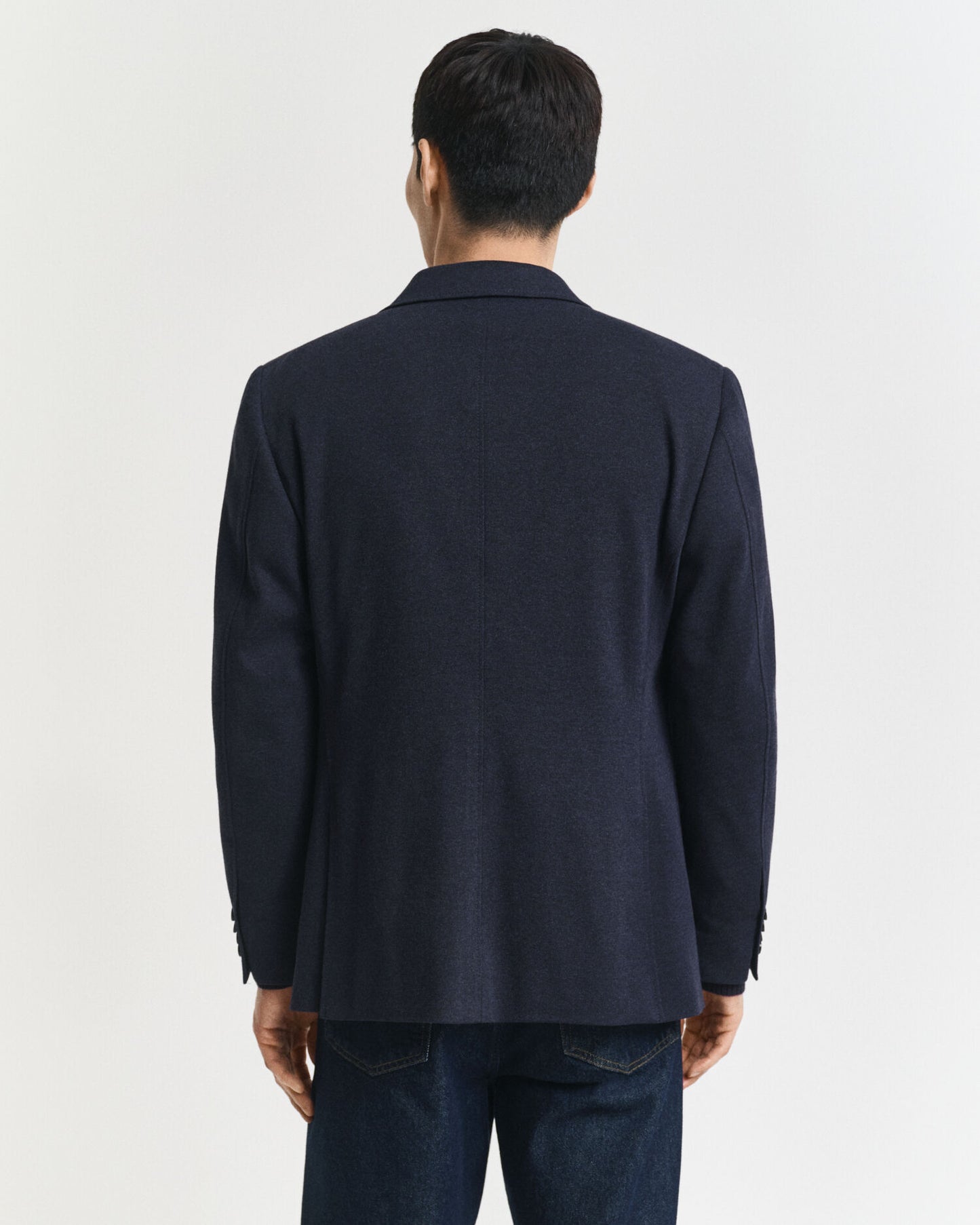 Slim Fit Two-Toned Jersey Pique Blazer