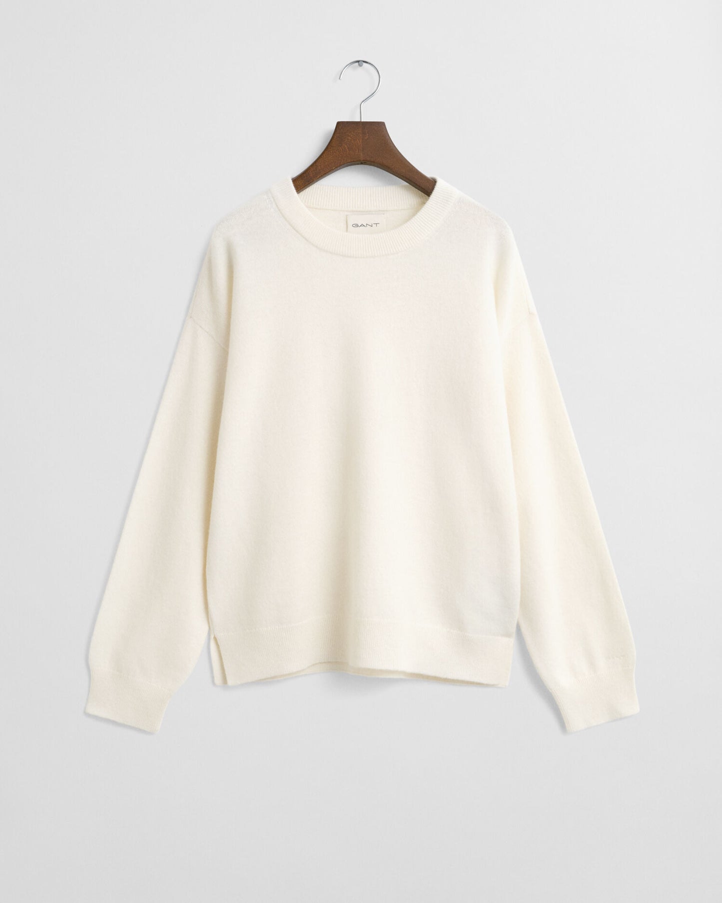 Feiner Lammwollpullover mit Rundhalsausschnitt