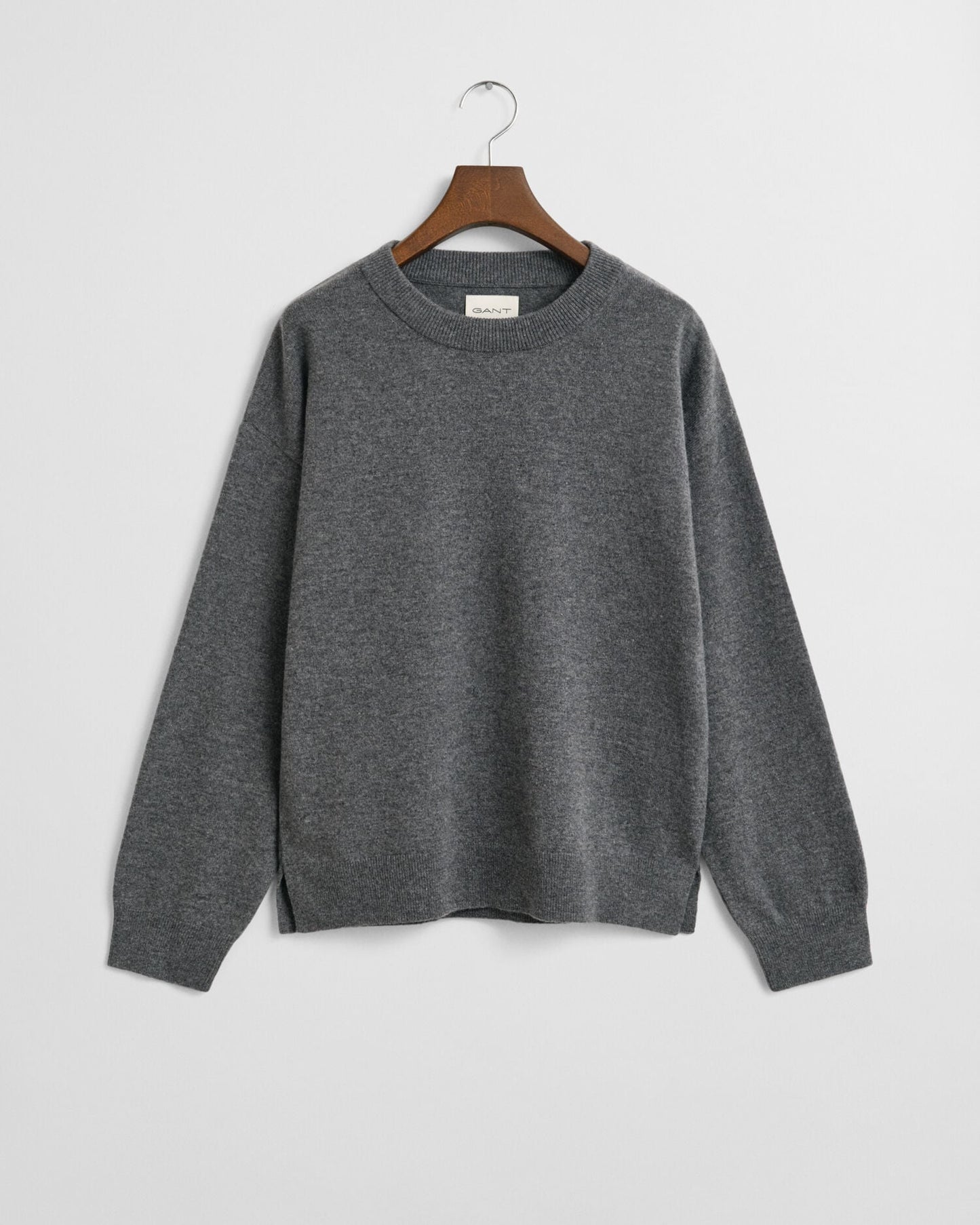Pullover aus superfeiner Lammwolle mit Rundhalsausschnitt