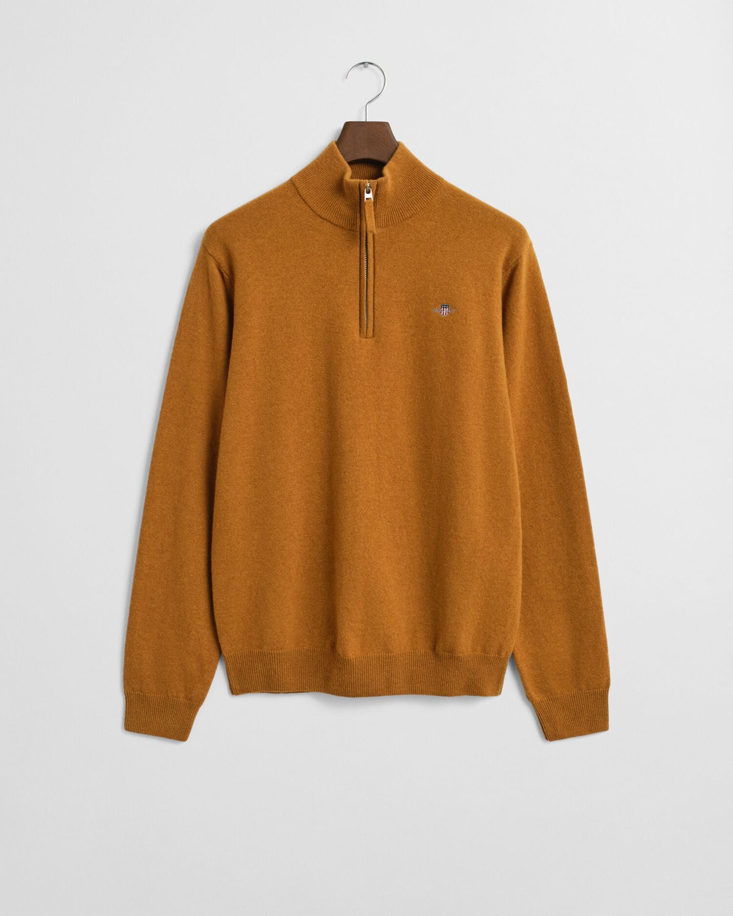 Pull demi-zip en lambswool superfine