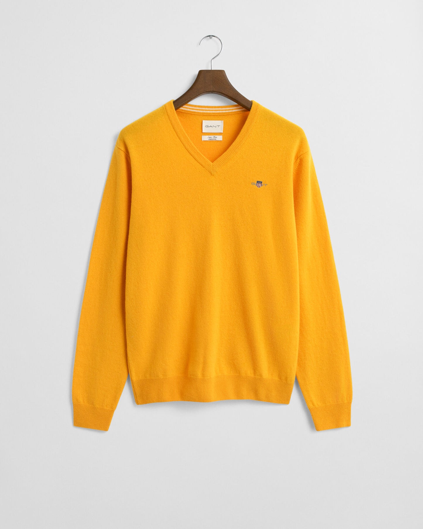 Feine Lammwoll-V-Ausschnitt-Pullover