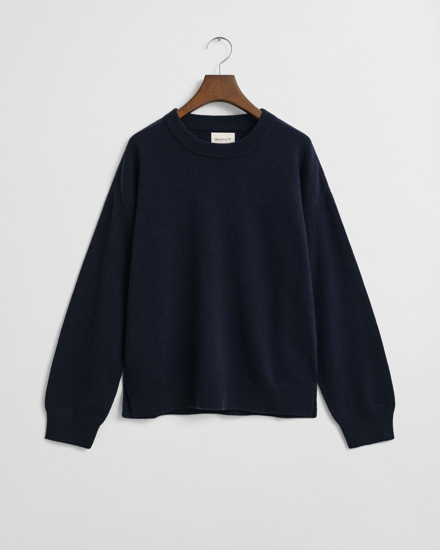 Feiner Lammwollpullover mit Rundhalsausschnitt
