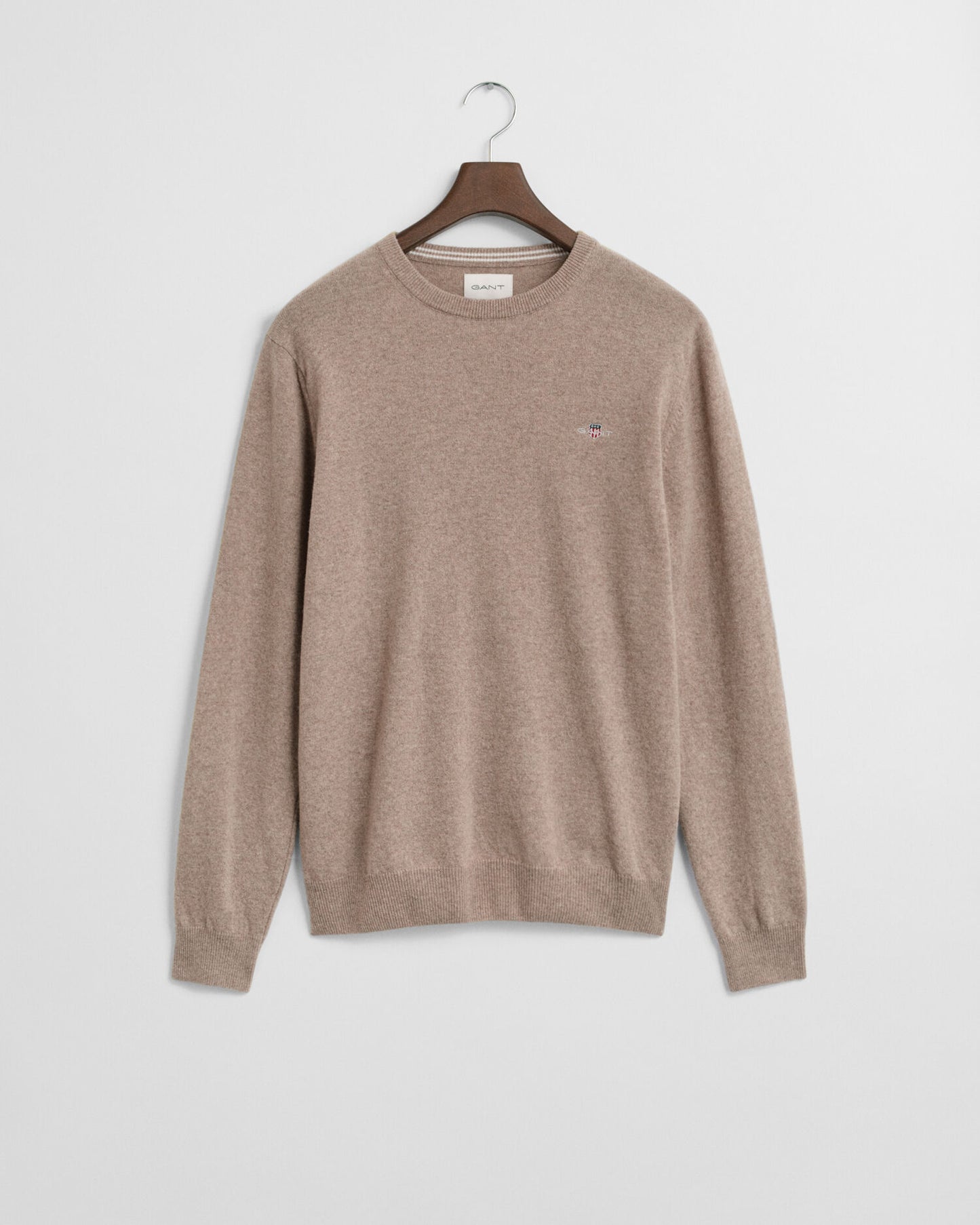 Pullover aus besonders feiner Lammwolle mit Rundhalsausschnitt