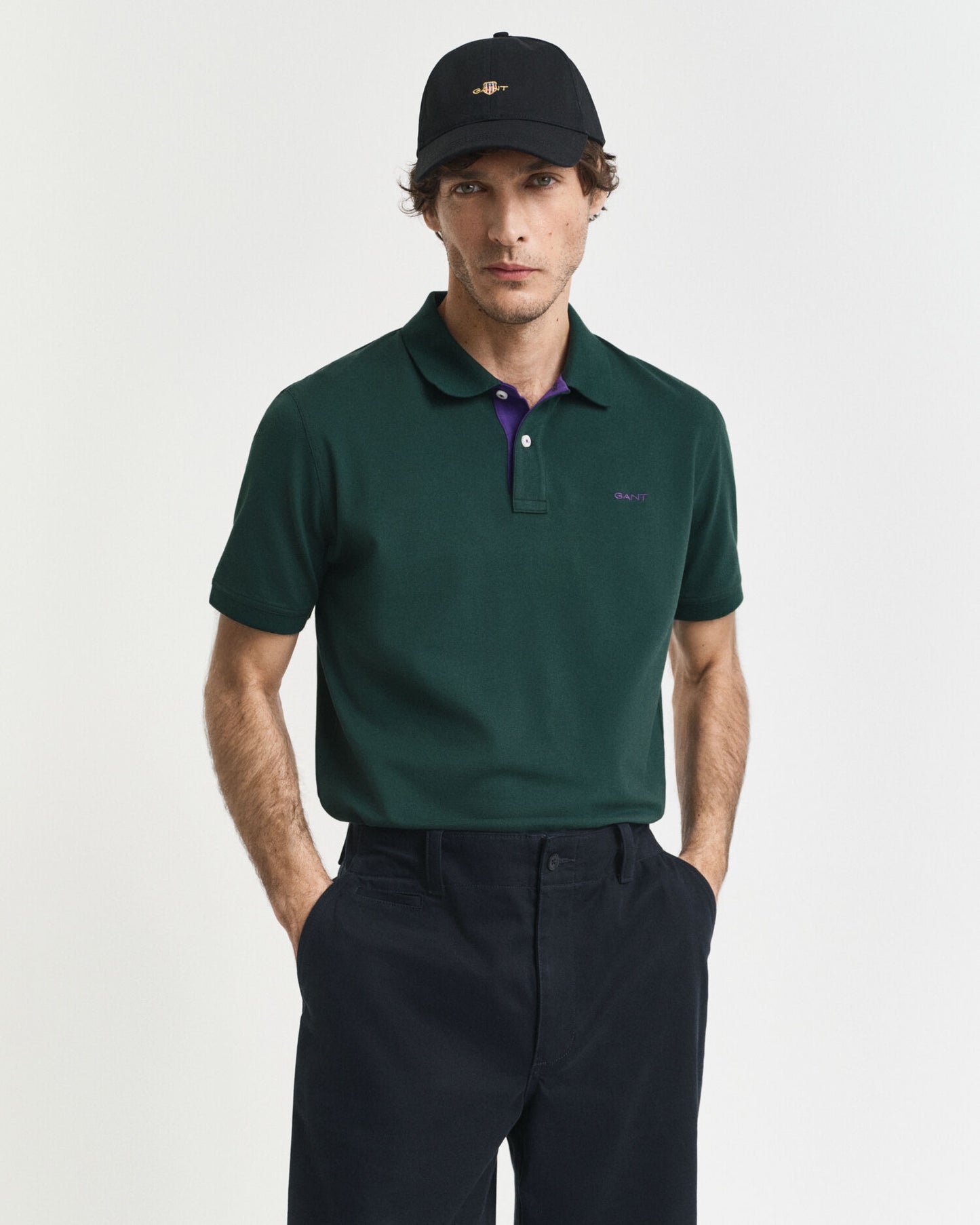 Piqué-Poloshirt mit Kontrastdetails