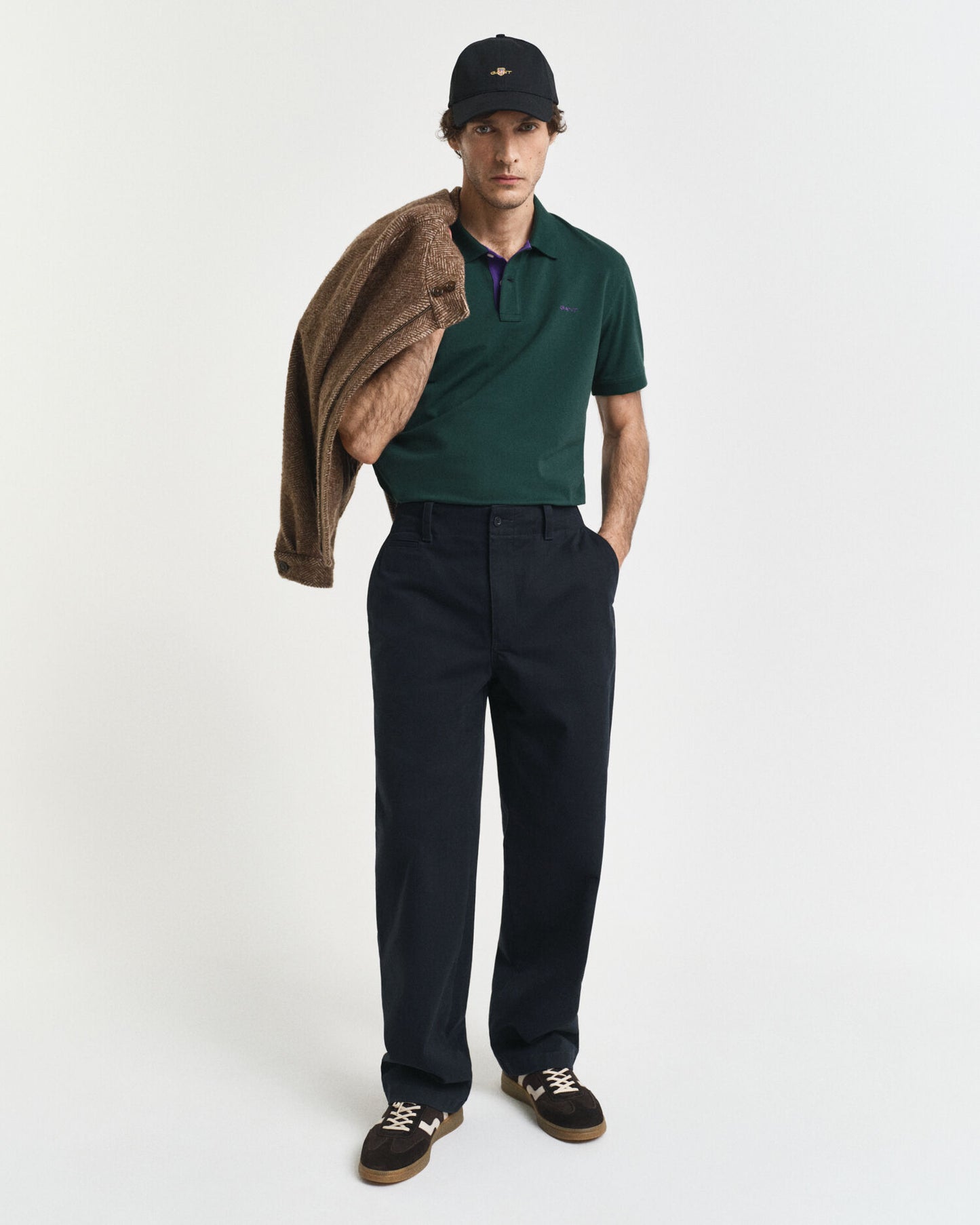 Contrast Pique Polo Shirt