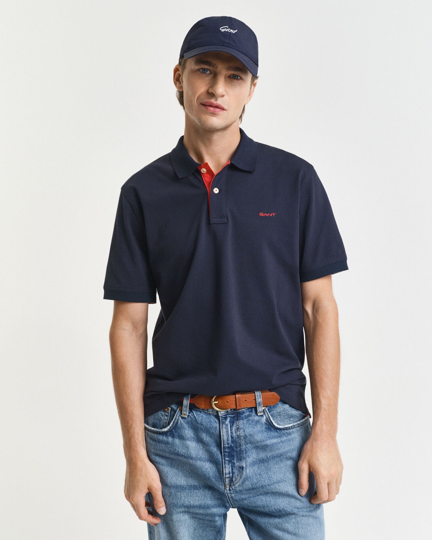 Piqué-Poloshirt mit Kontrastdetails